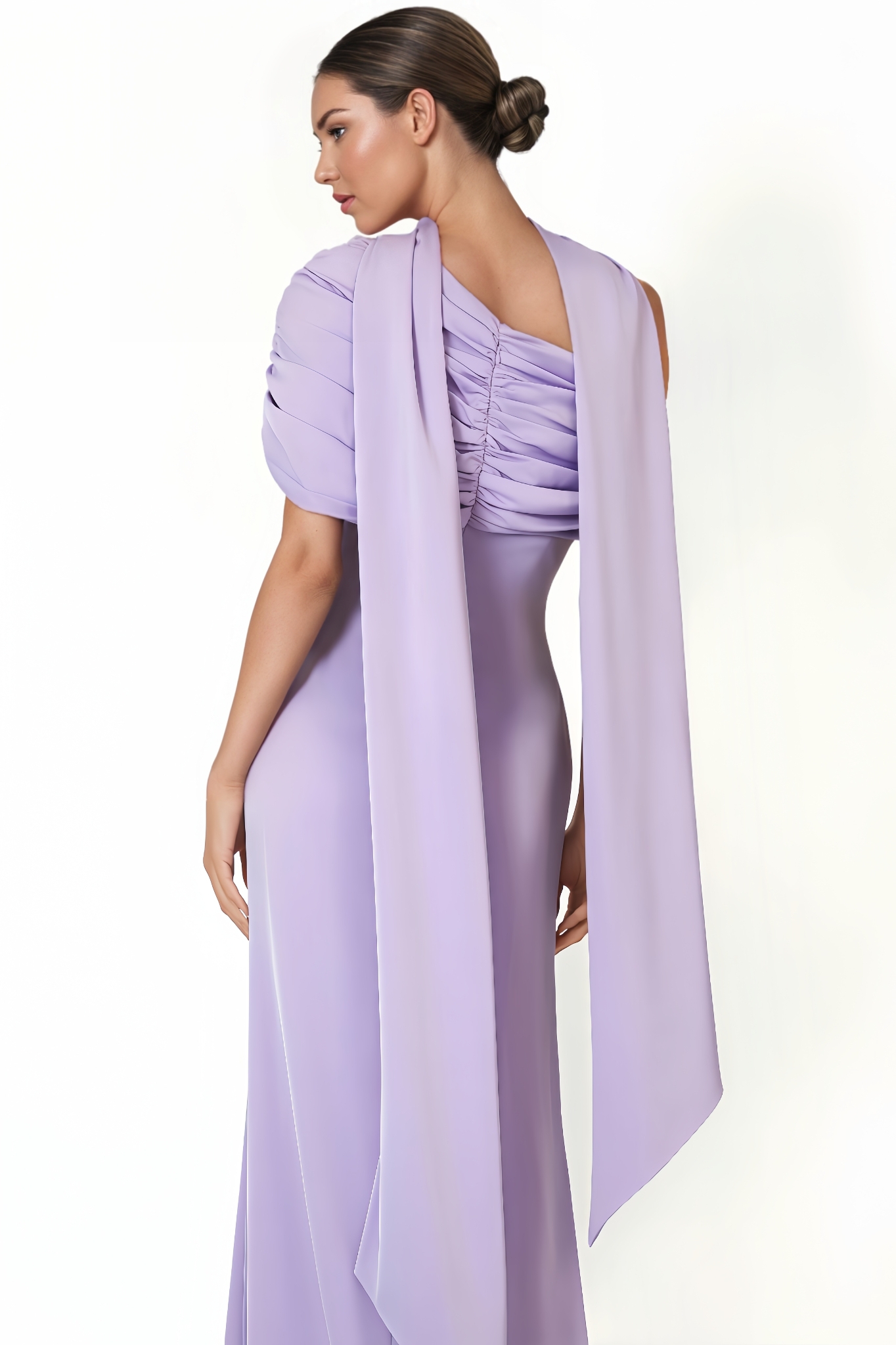 Eva Tailored Pleated Maxi Dress