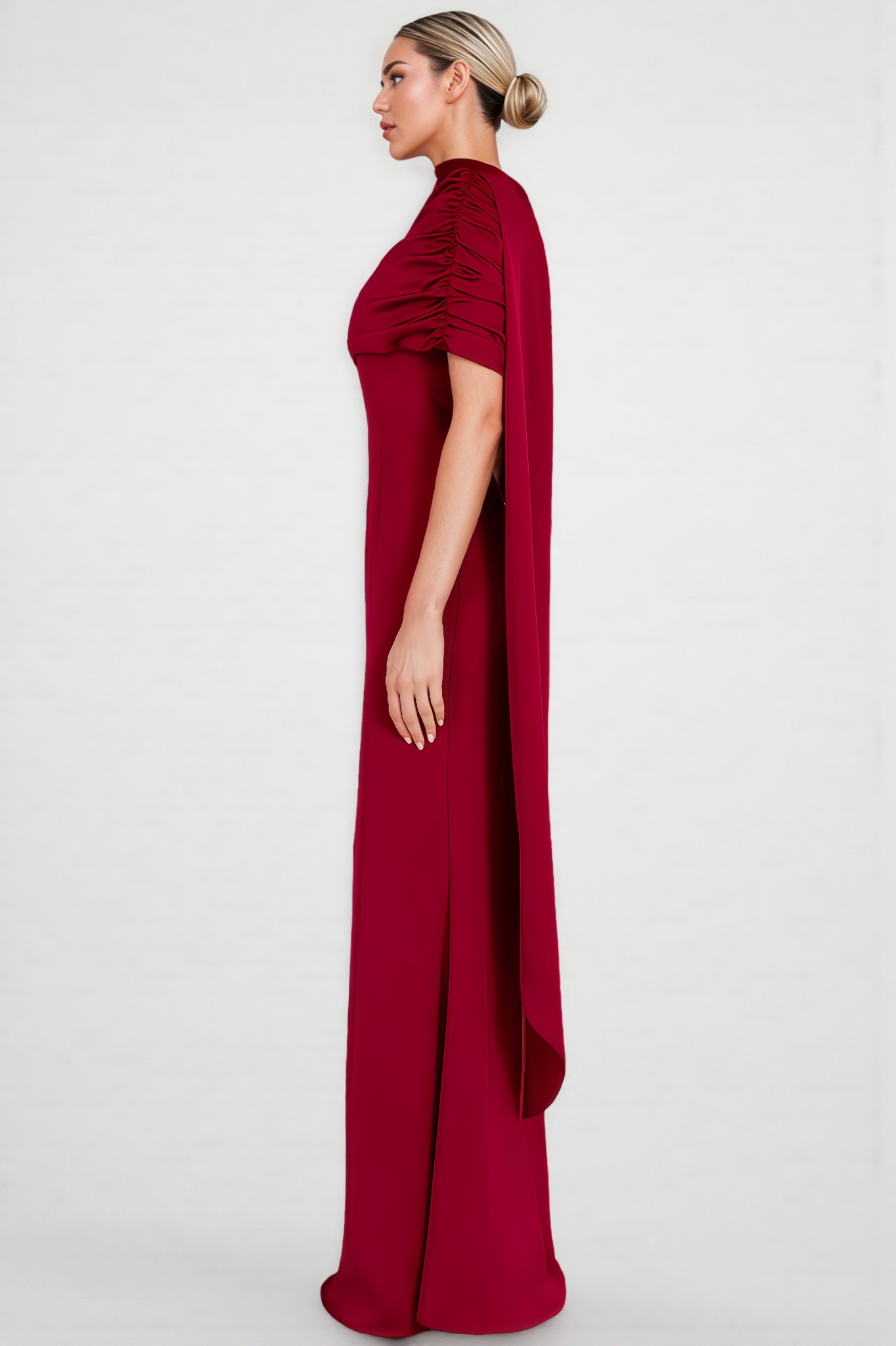 Josh Tailored Pleated Maxi Dress