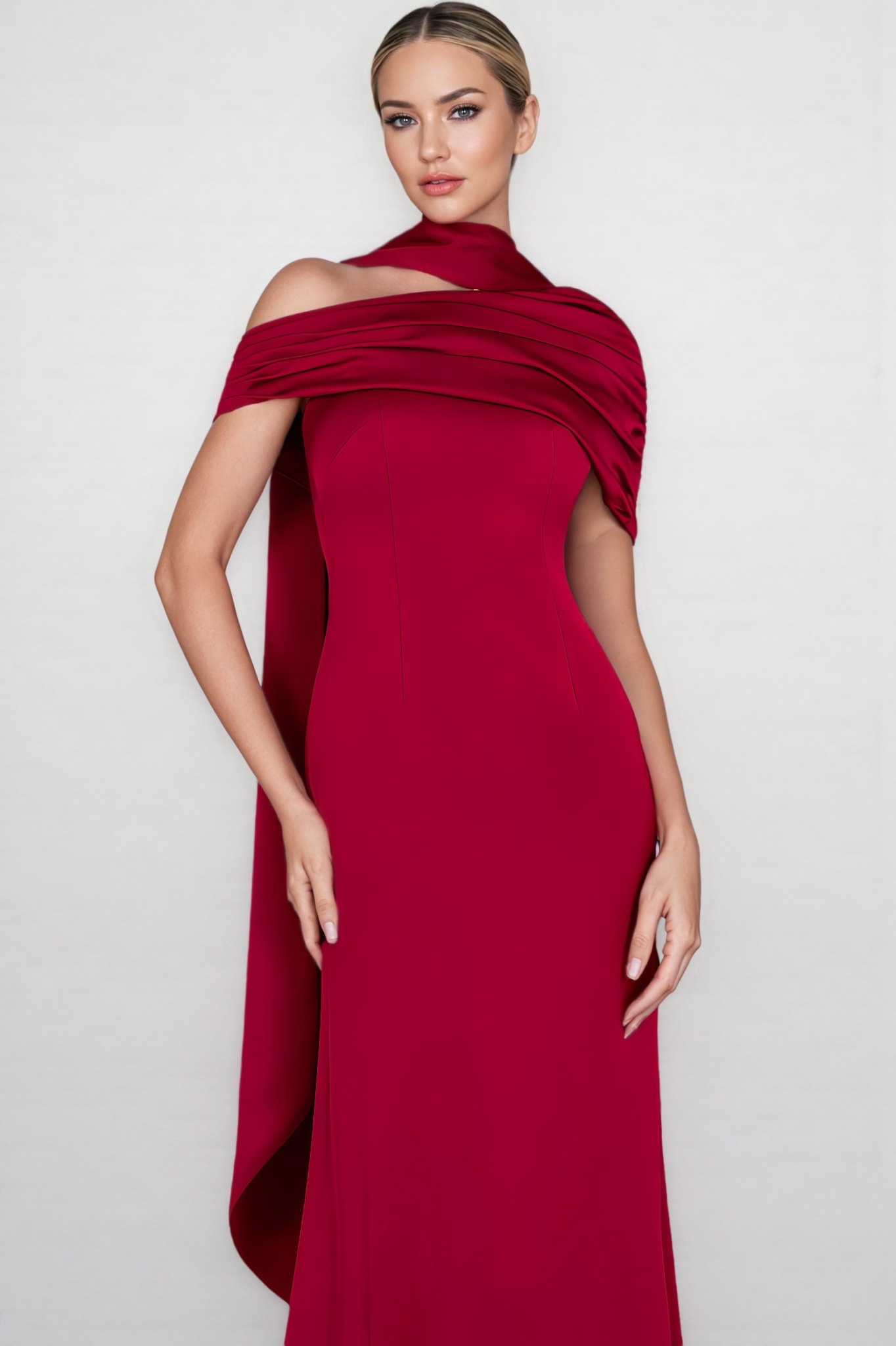 Josh Tailored Pleated Maxi Dress