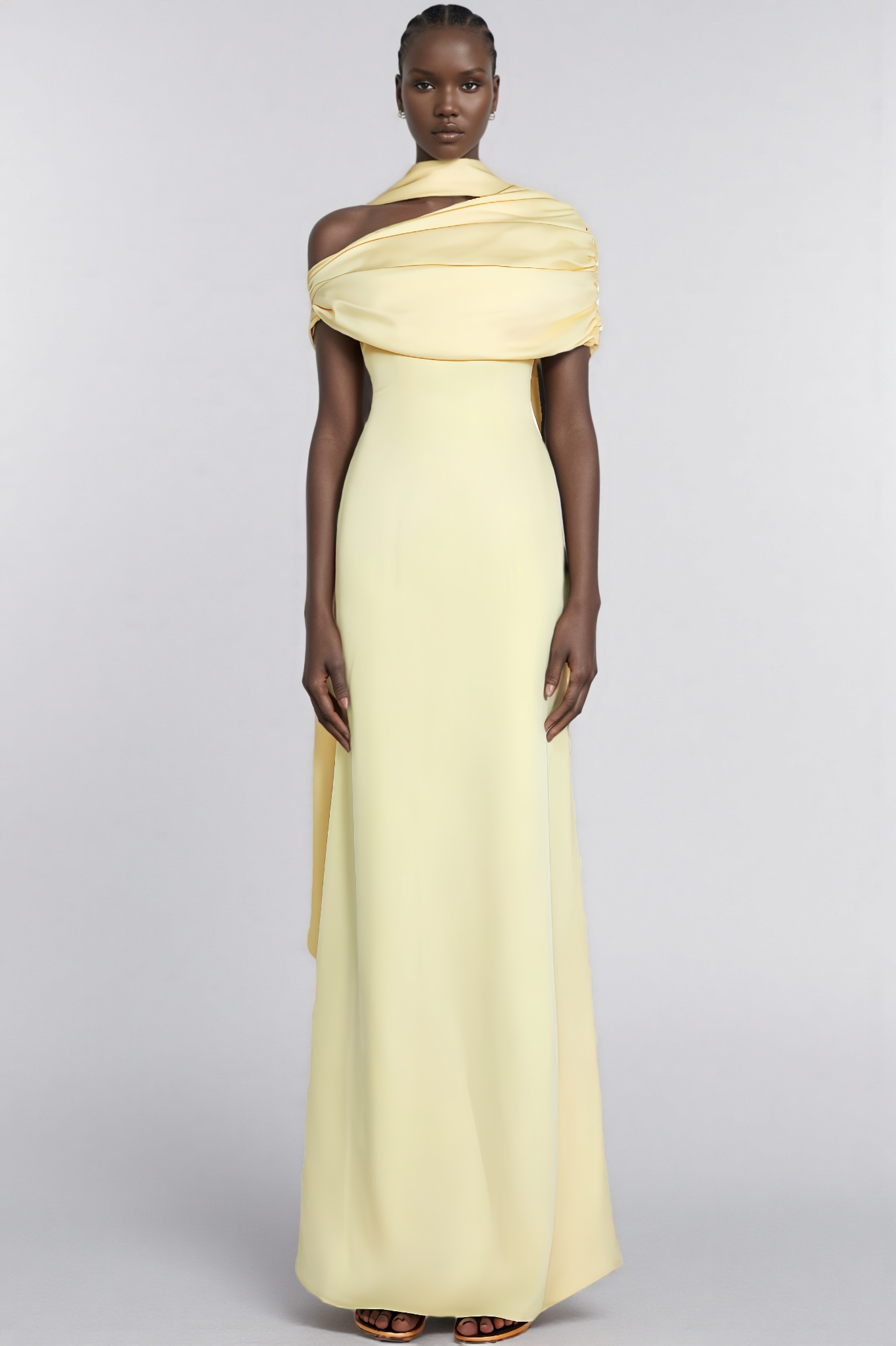 Sam Tailored Pleated Maxi Dress