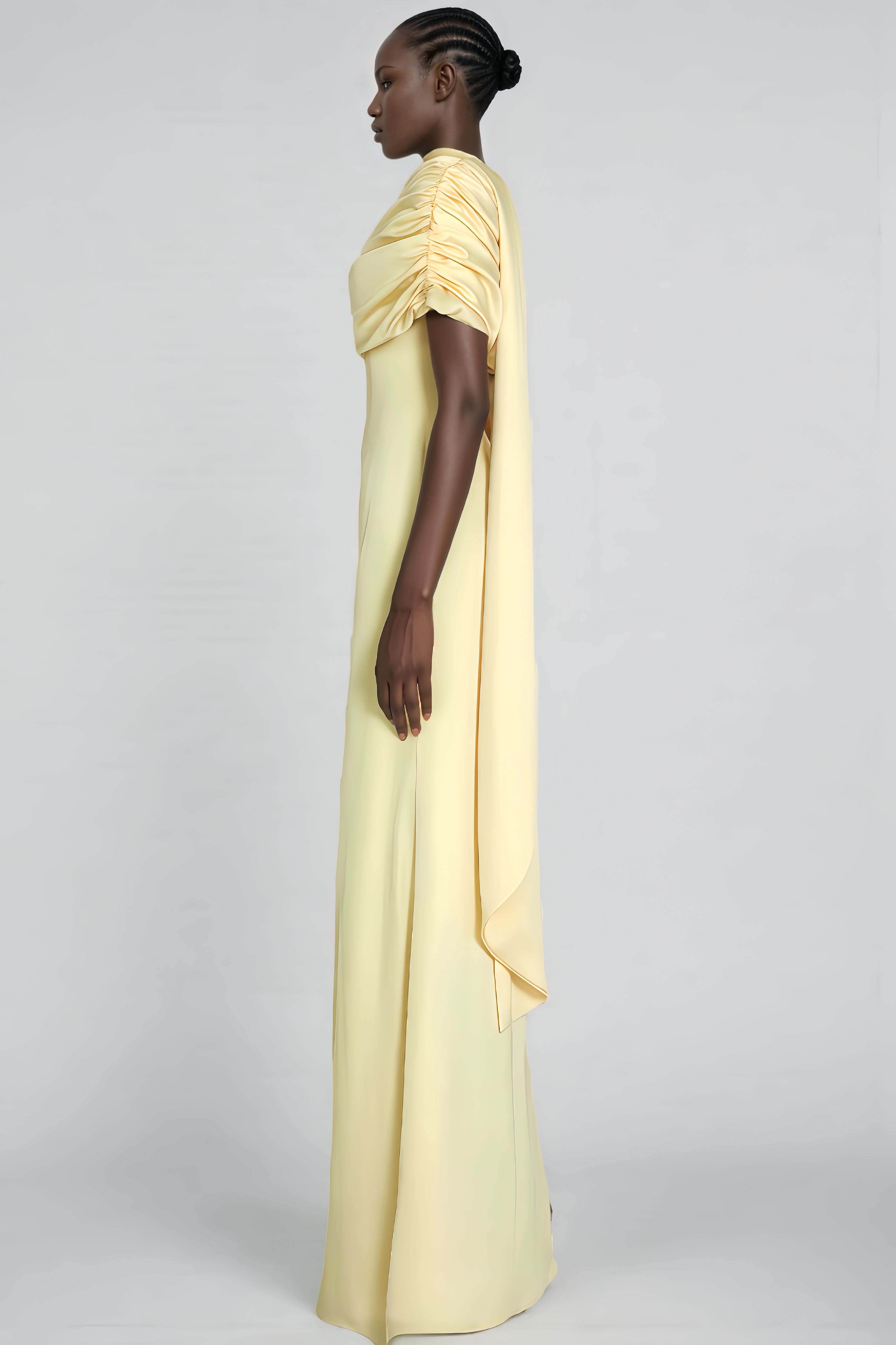 Sam Tailored Pleated Maxi Dress