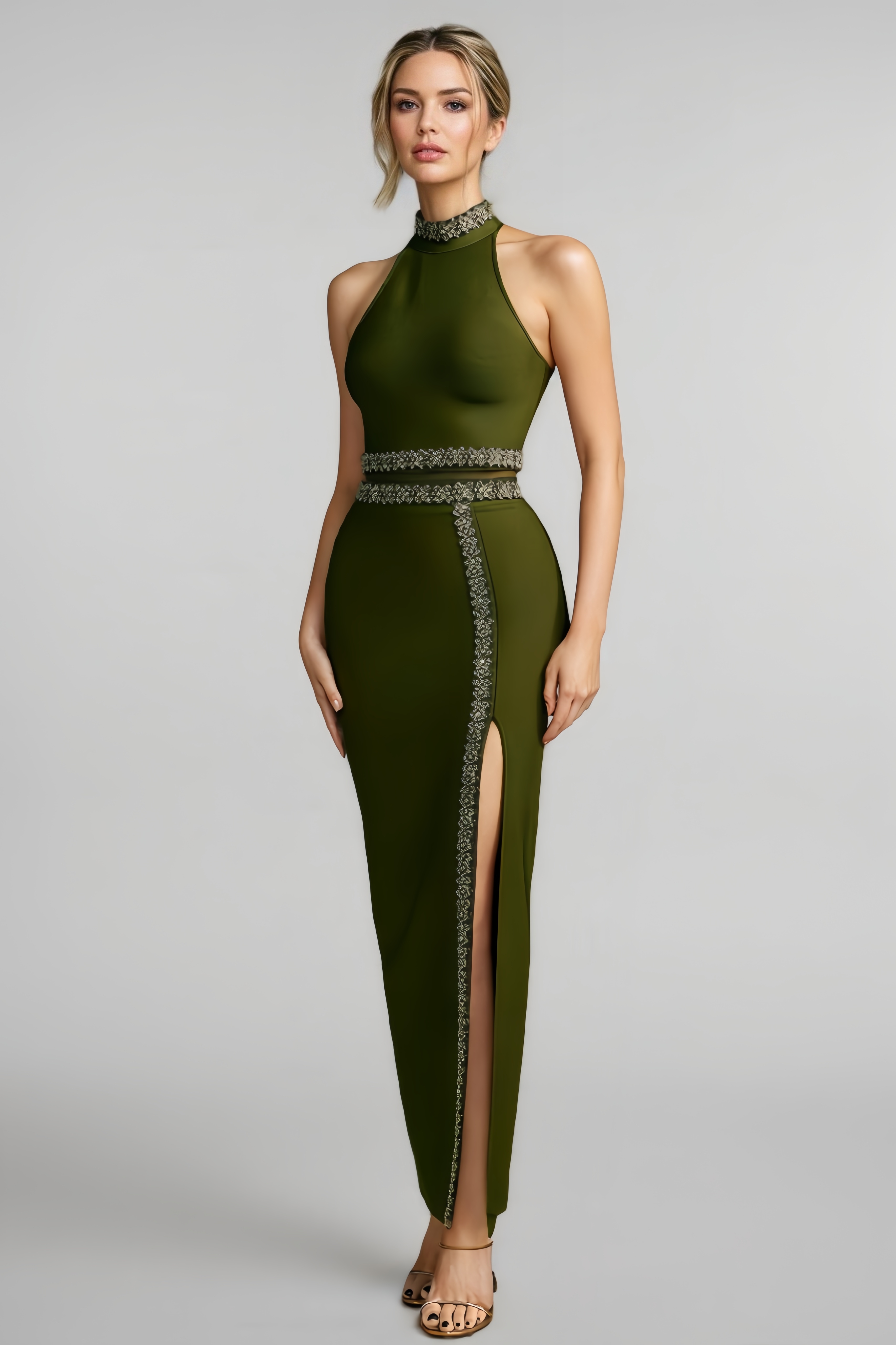 Vori Crystal Bandage Dress Set