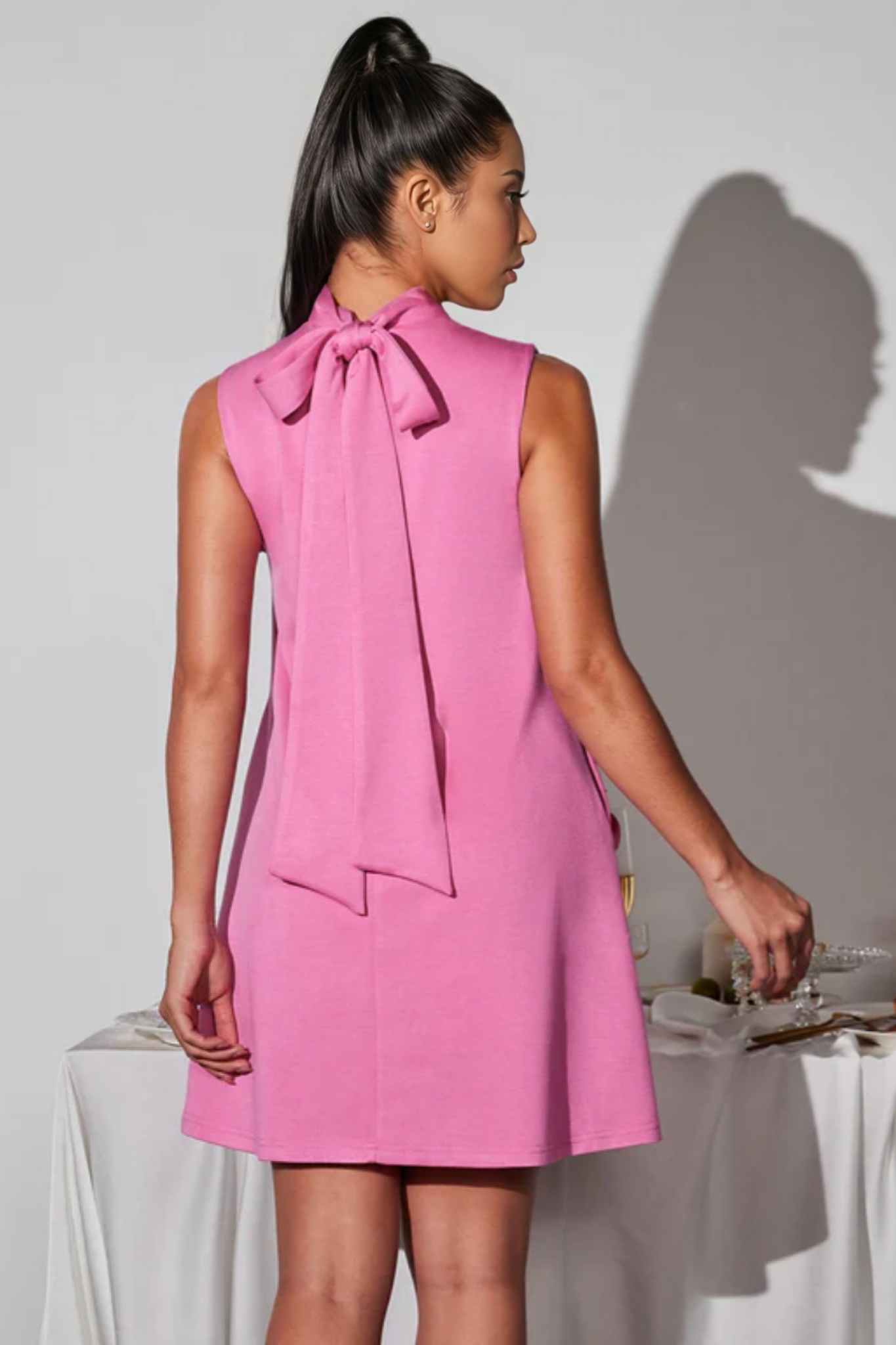 Merrick Sleeveless Flower Mini Dress