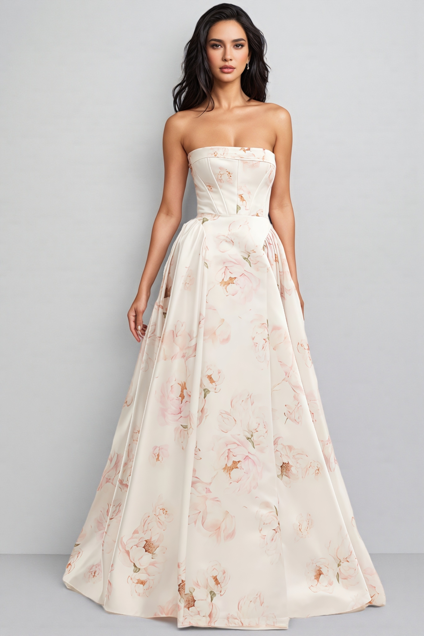 Galia Pink Peony Maxi Dress