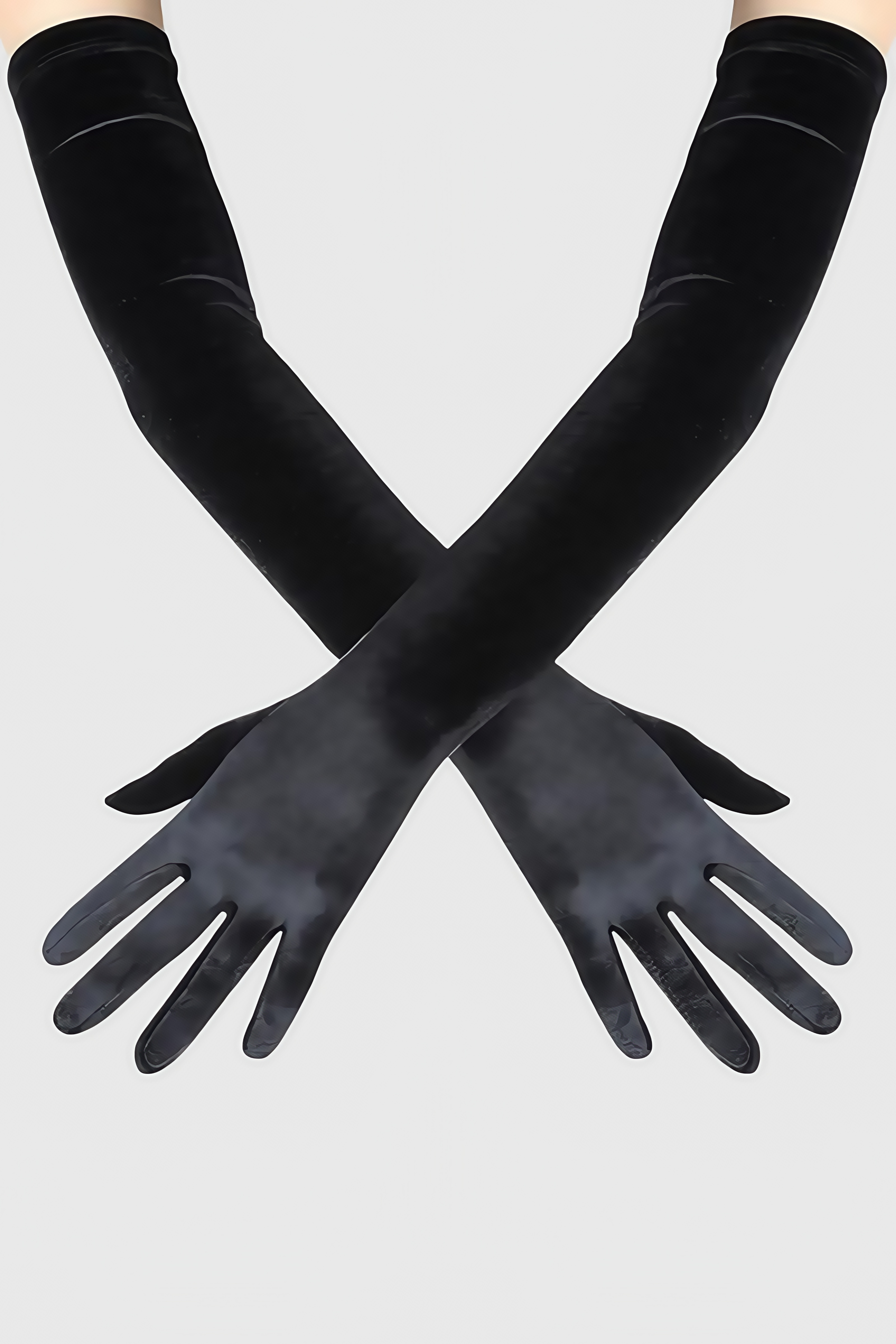 Zivanx Velvet Black Gloves