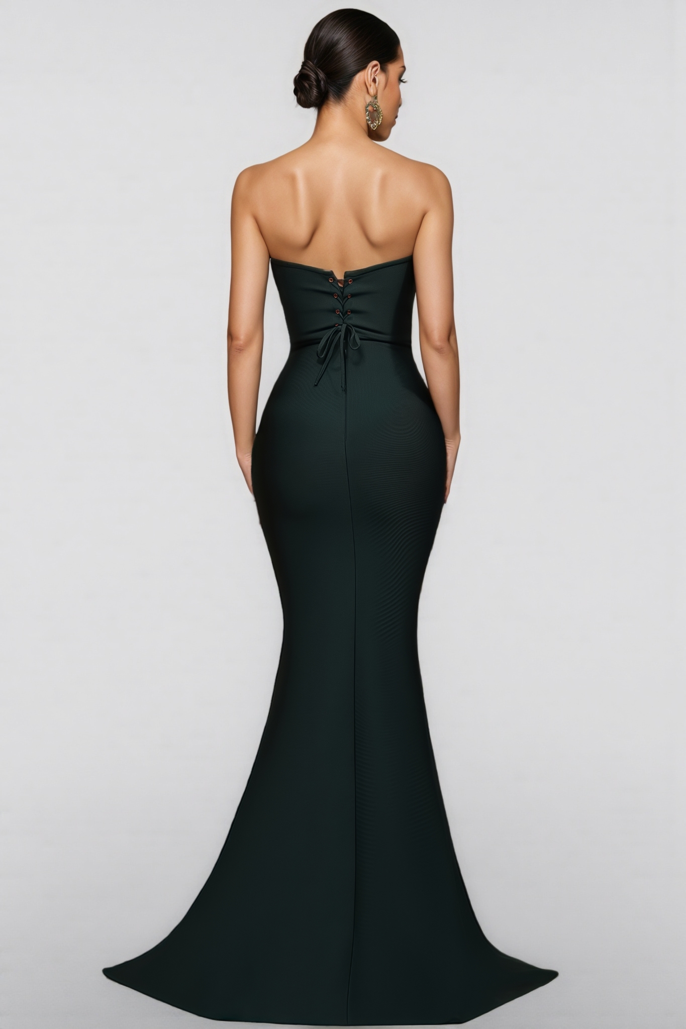 Odeek Green Sparkling Fishtail Maxi Dress