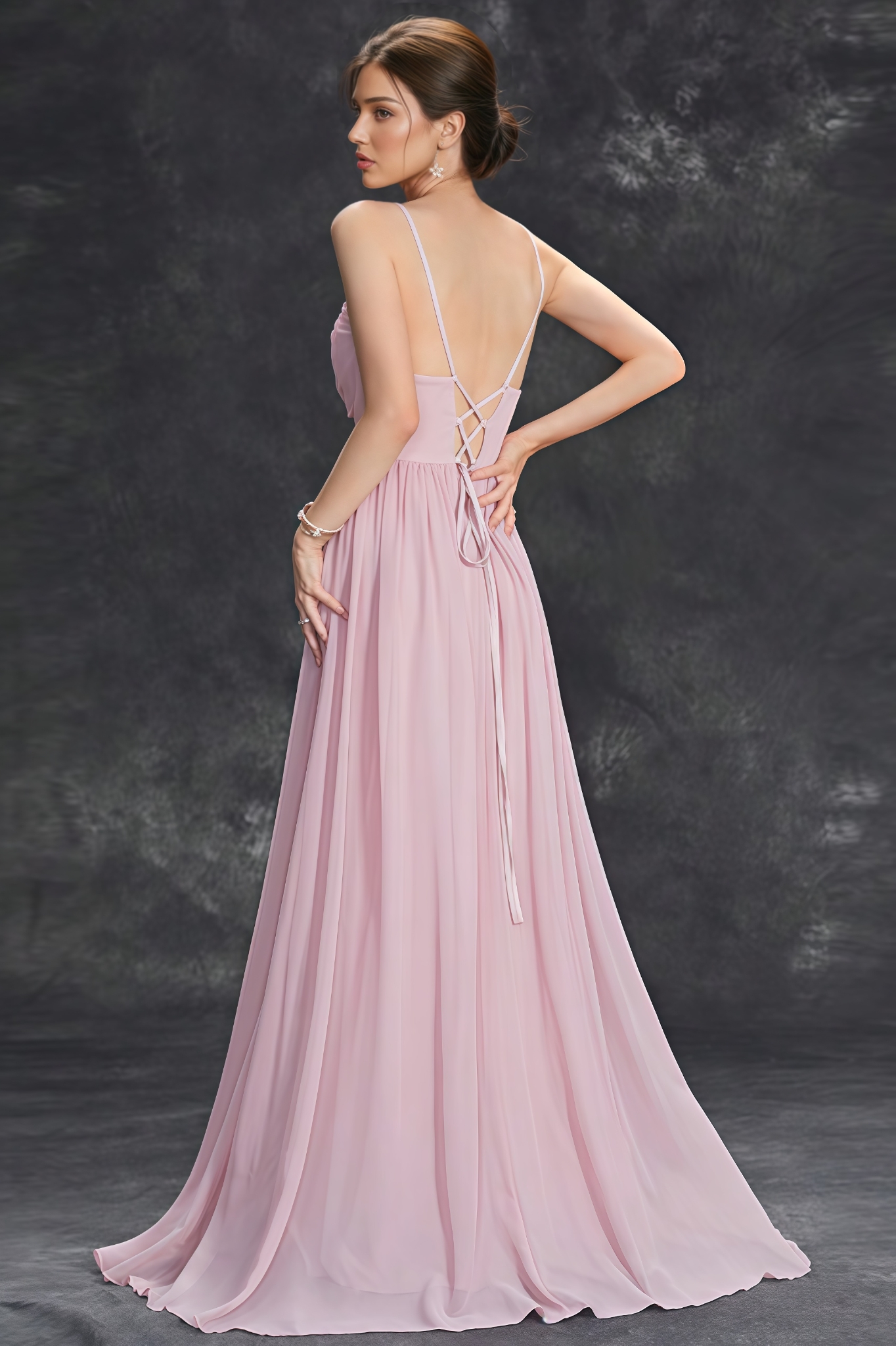 Jyllian Sleeveless Lace-Panelled Maxi Dress