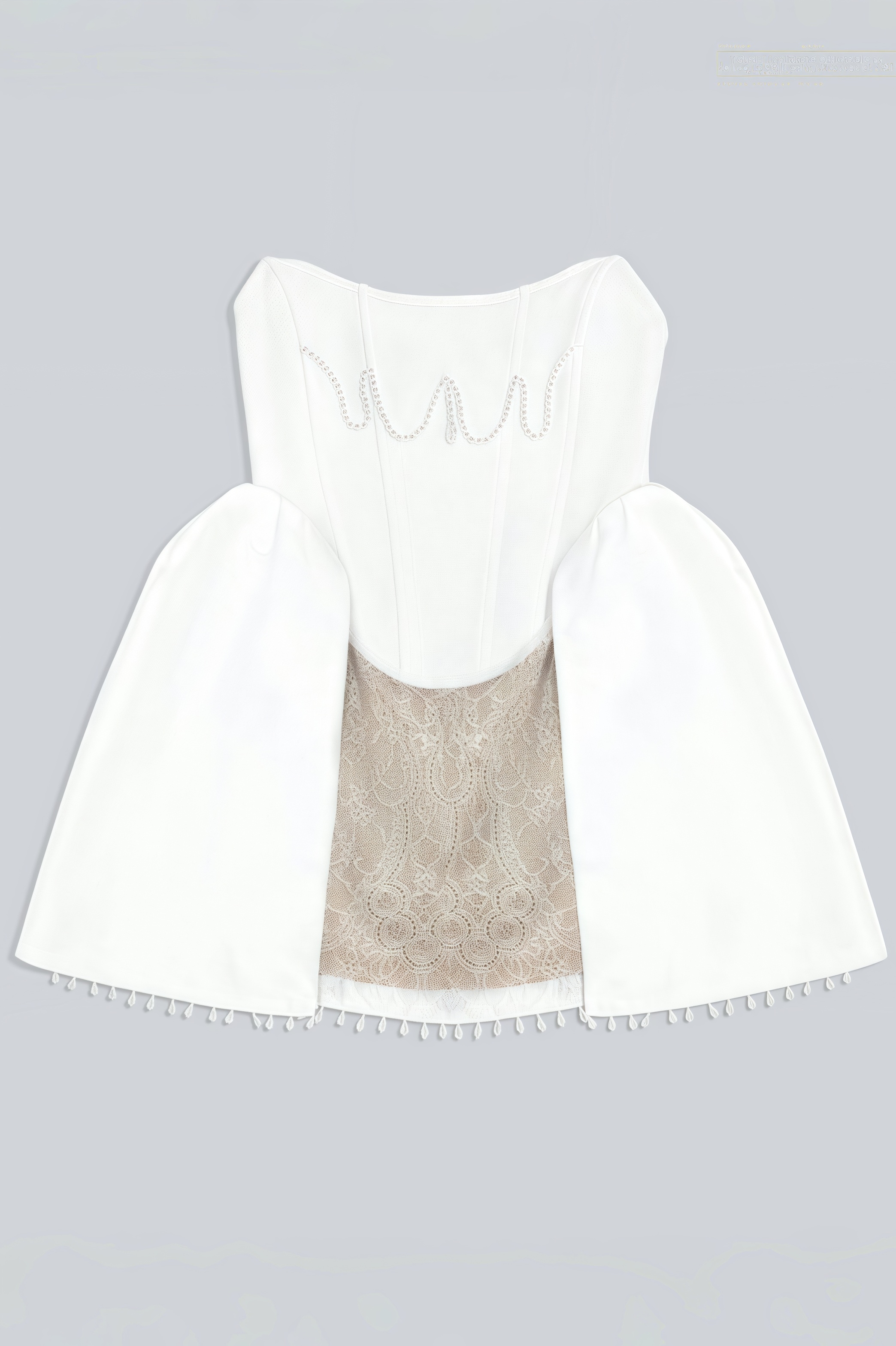 Hadrian Pearl Lace Mini Dress