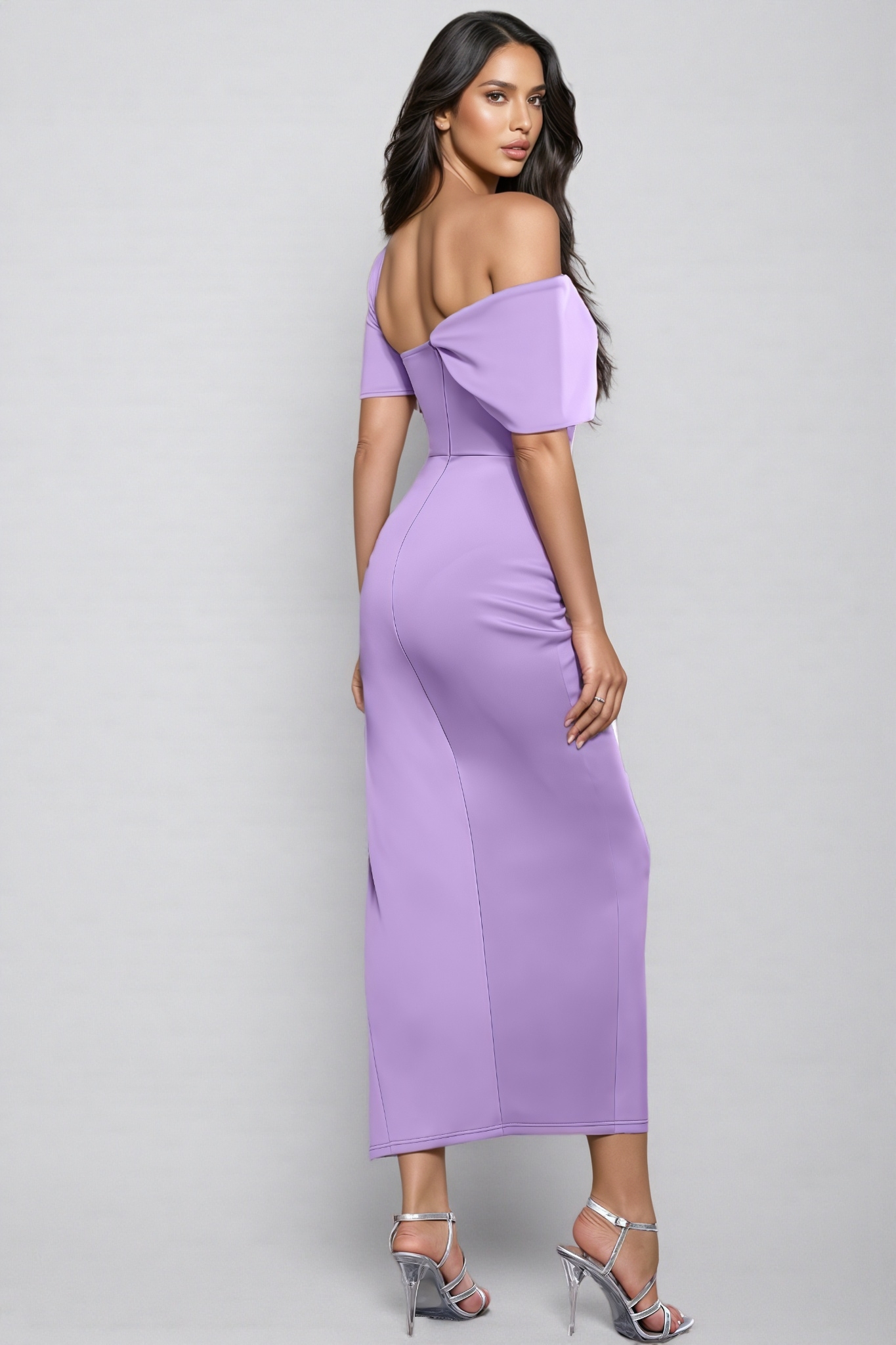 Lacie Sheath Irregular Midi Dress