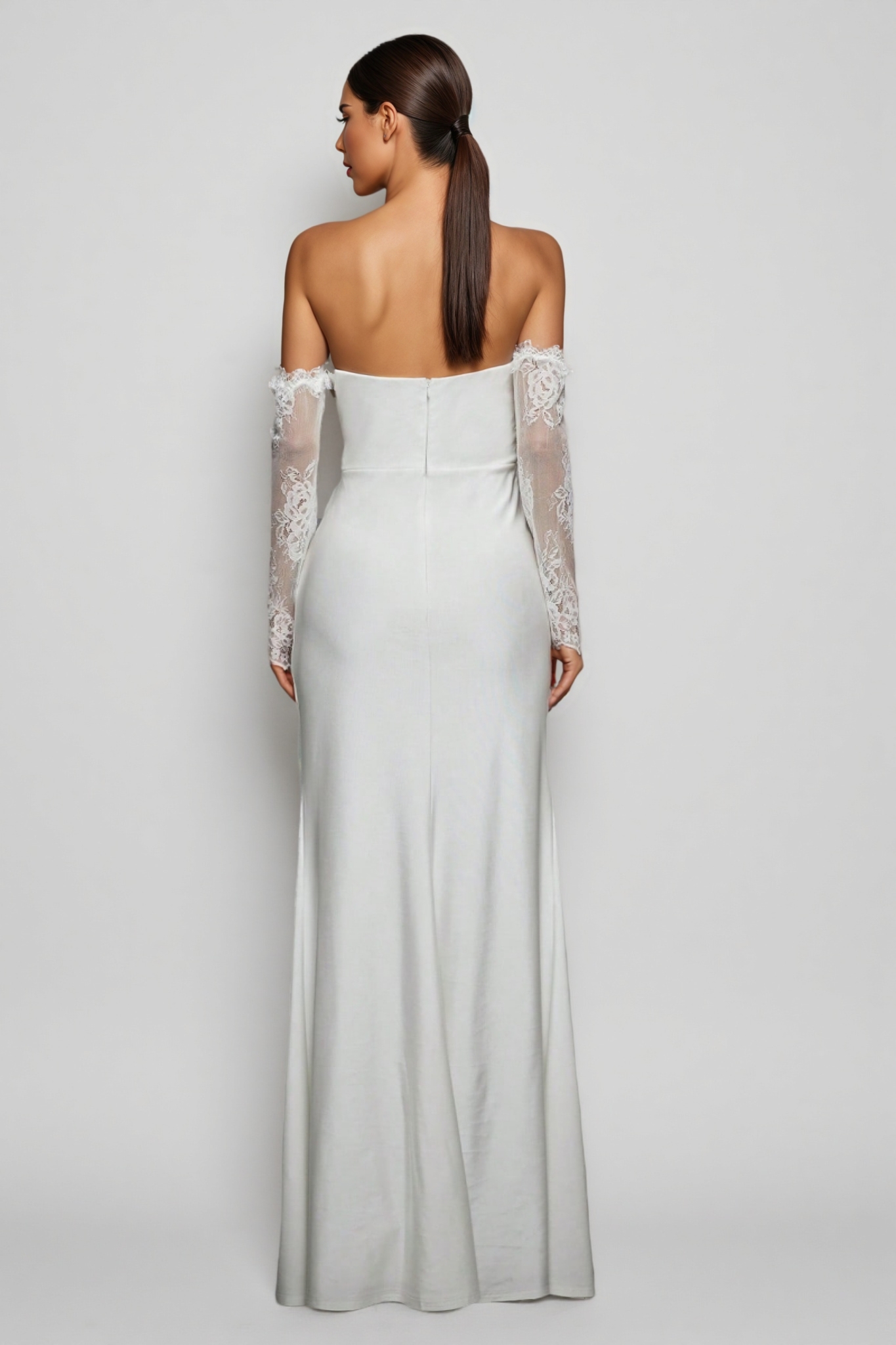 Elay White Backless Maxi Dress