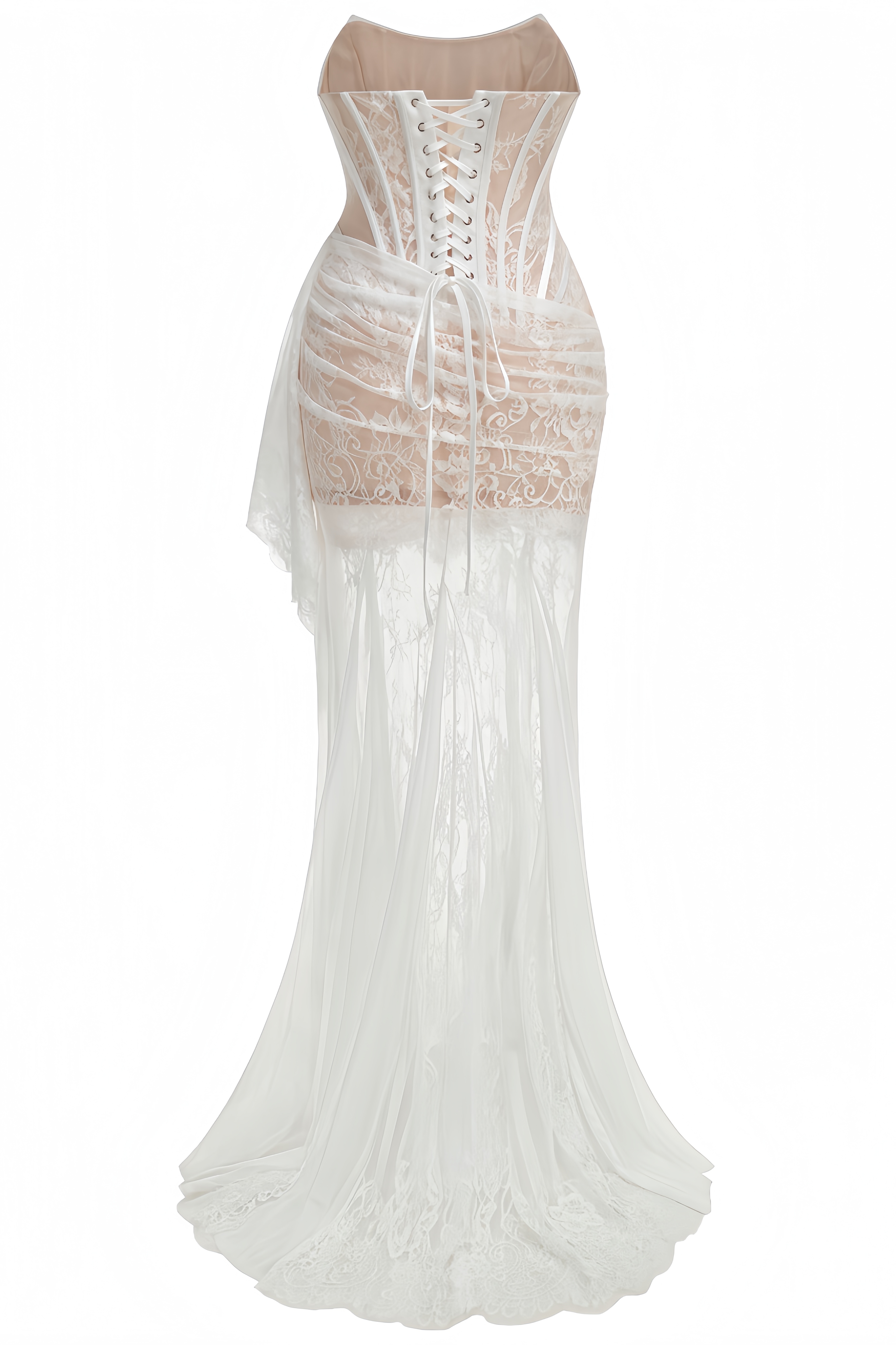Freylk Floral Lace Dress & Skirt Set