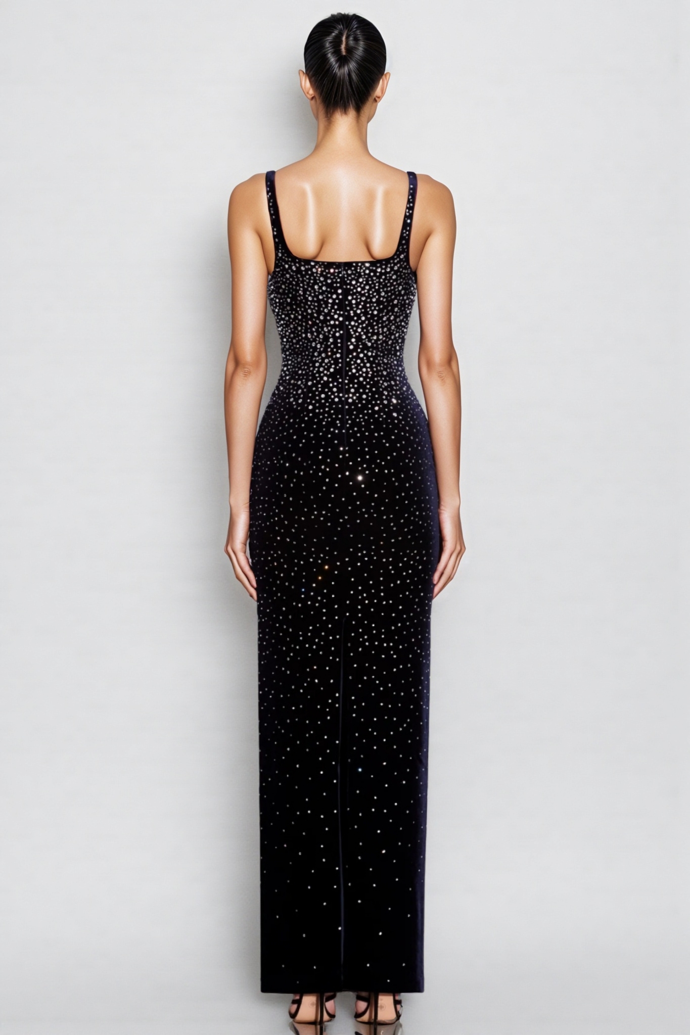 Fawke Rhinestone Sleeveless Maxi Dress