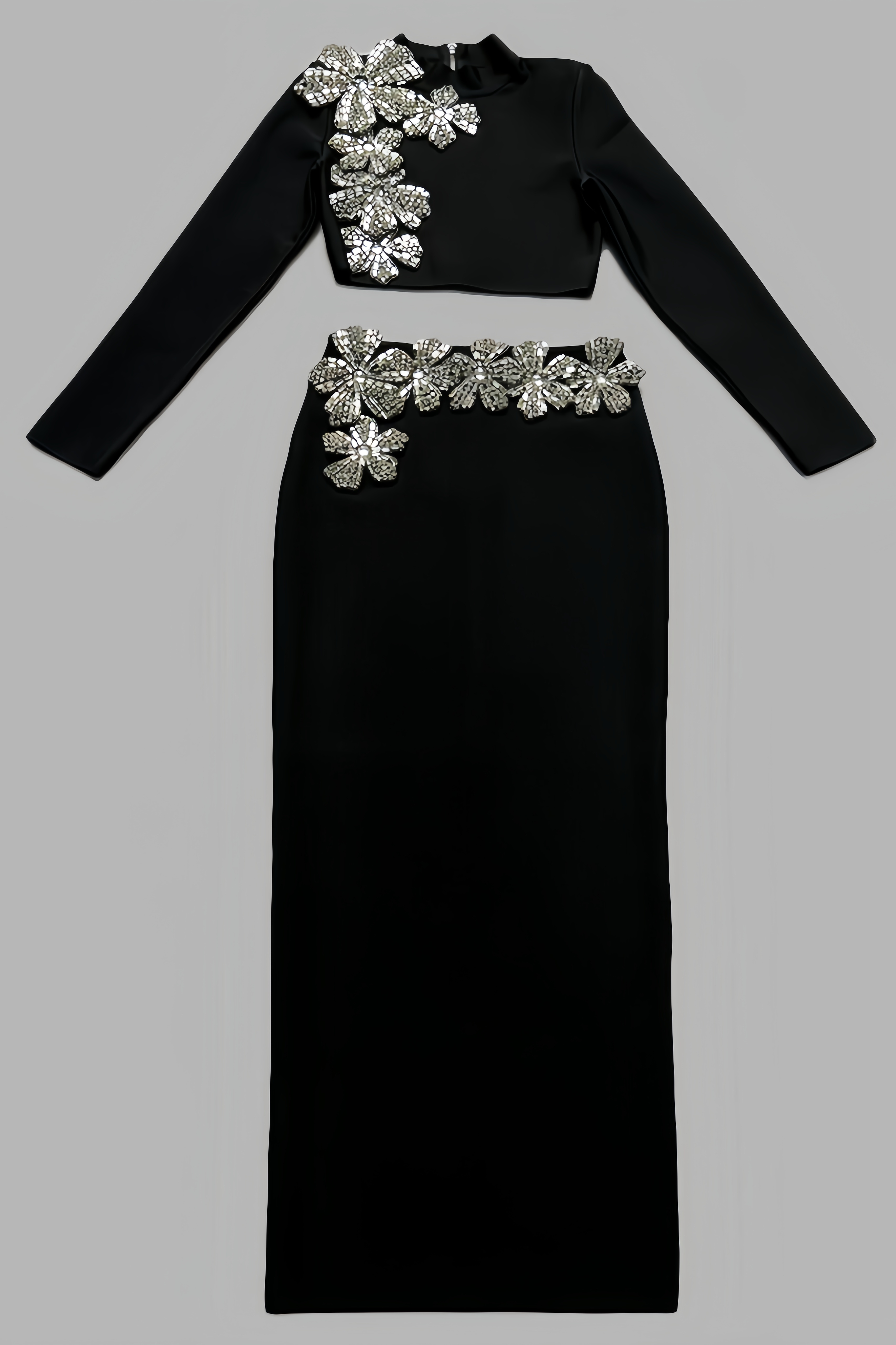 Calia High Neck Top Maxi Dress Two-Piece Set