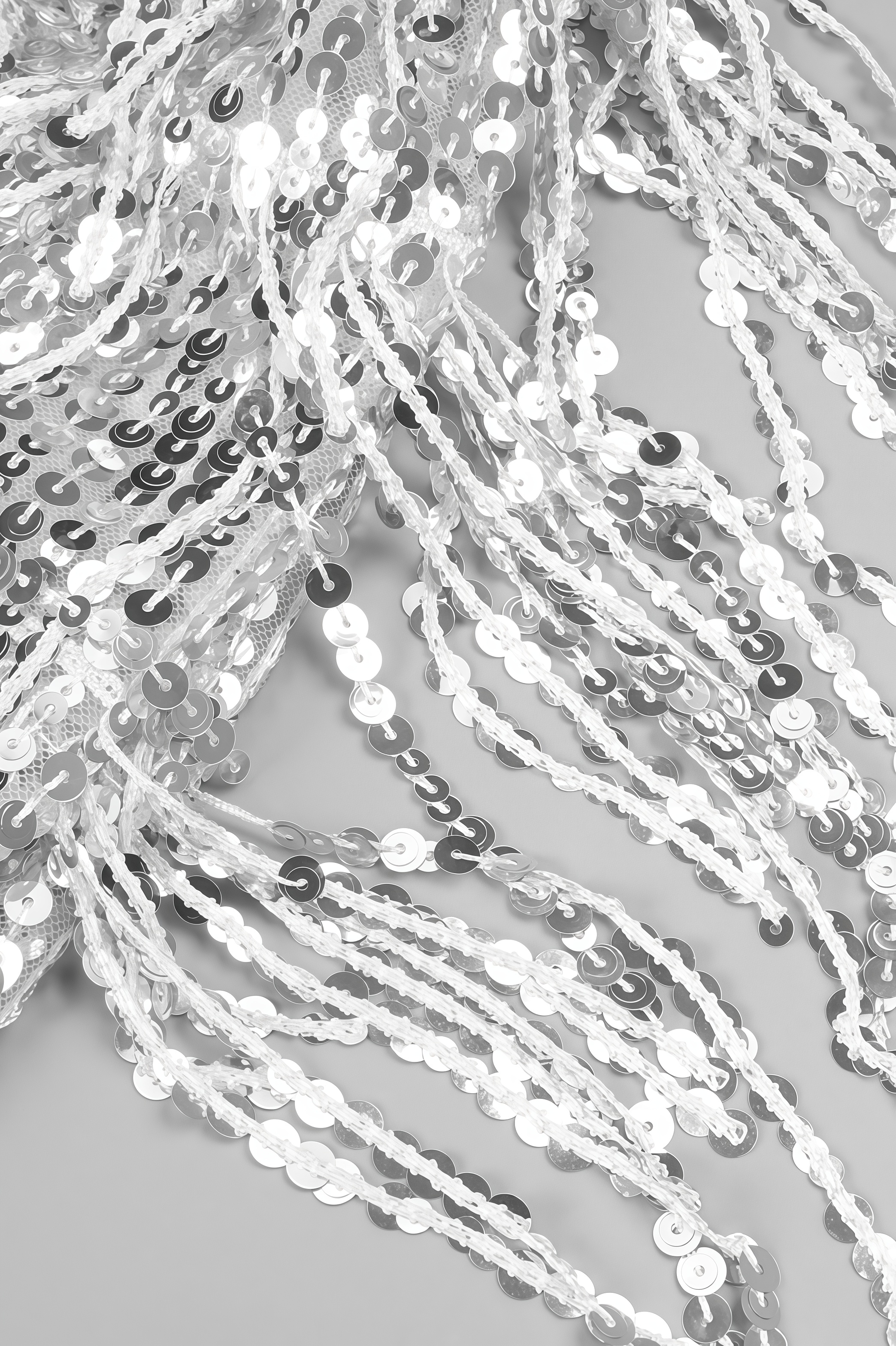 Xenia Fringe Beaded Maxi Dress Two Piece Set