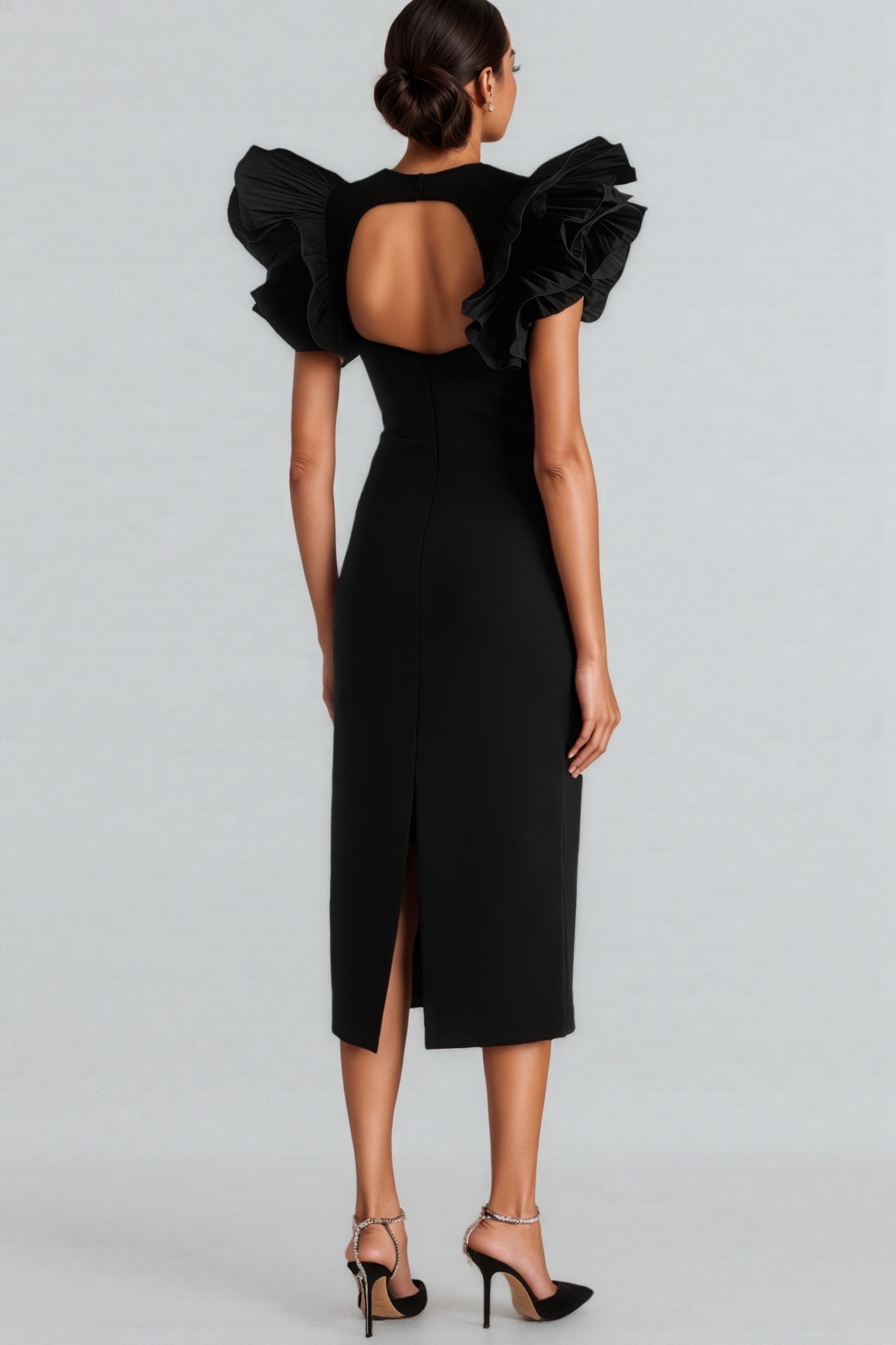 Bali Puff-Sleeve Midi Dress