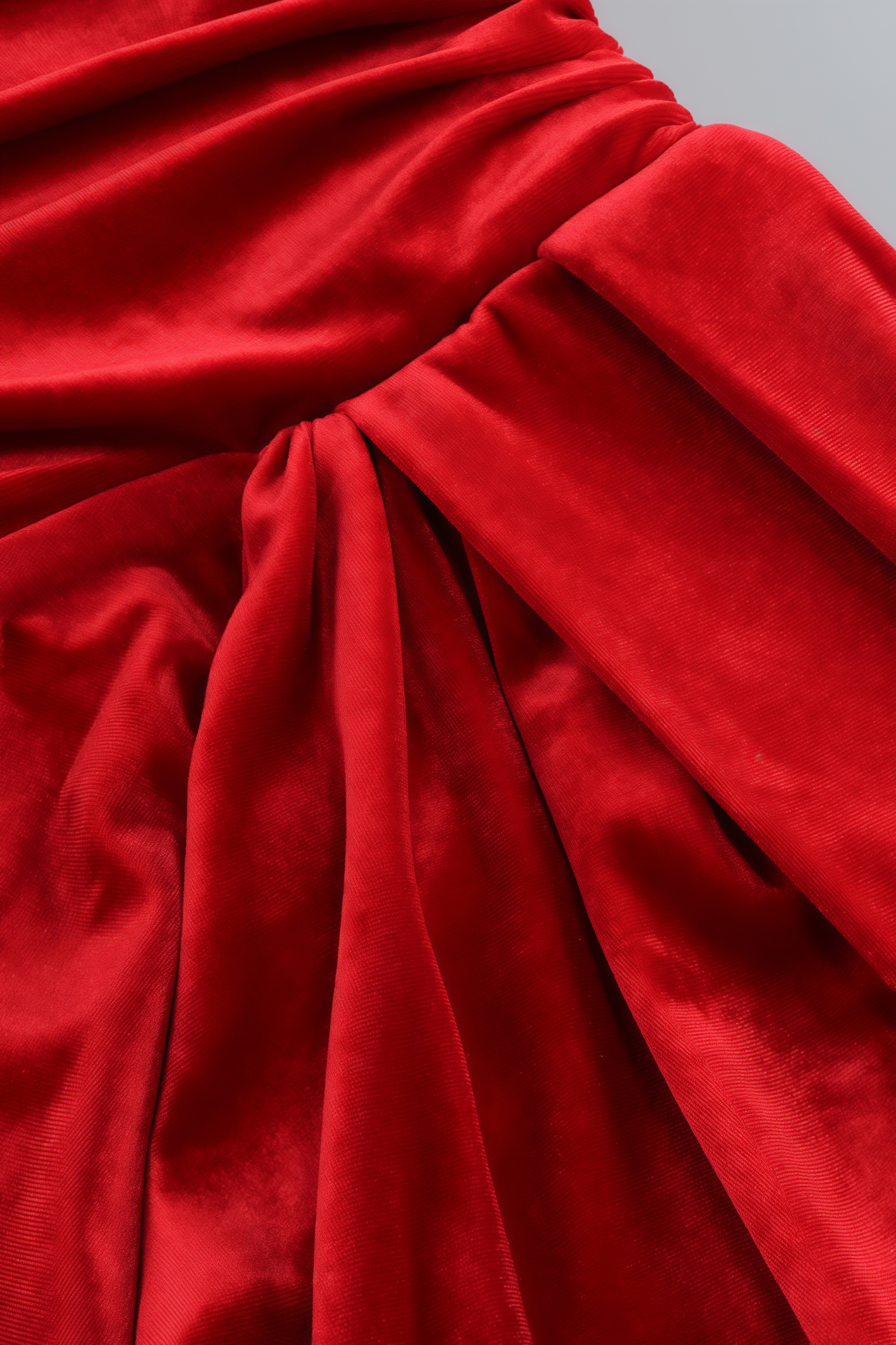 Megas Red 3D Floral Split Maxi Dress