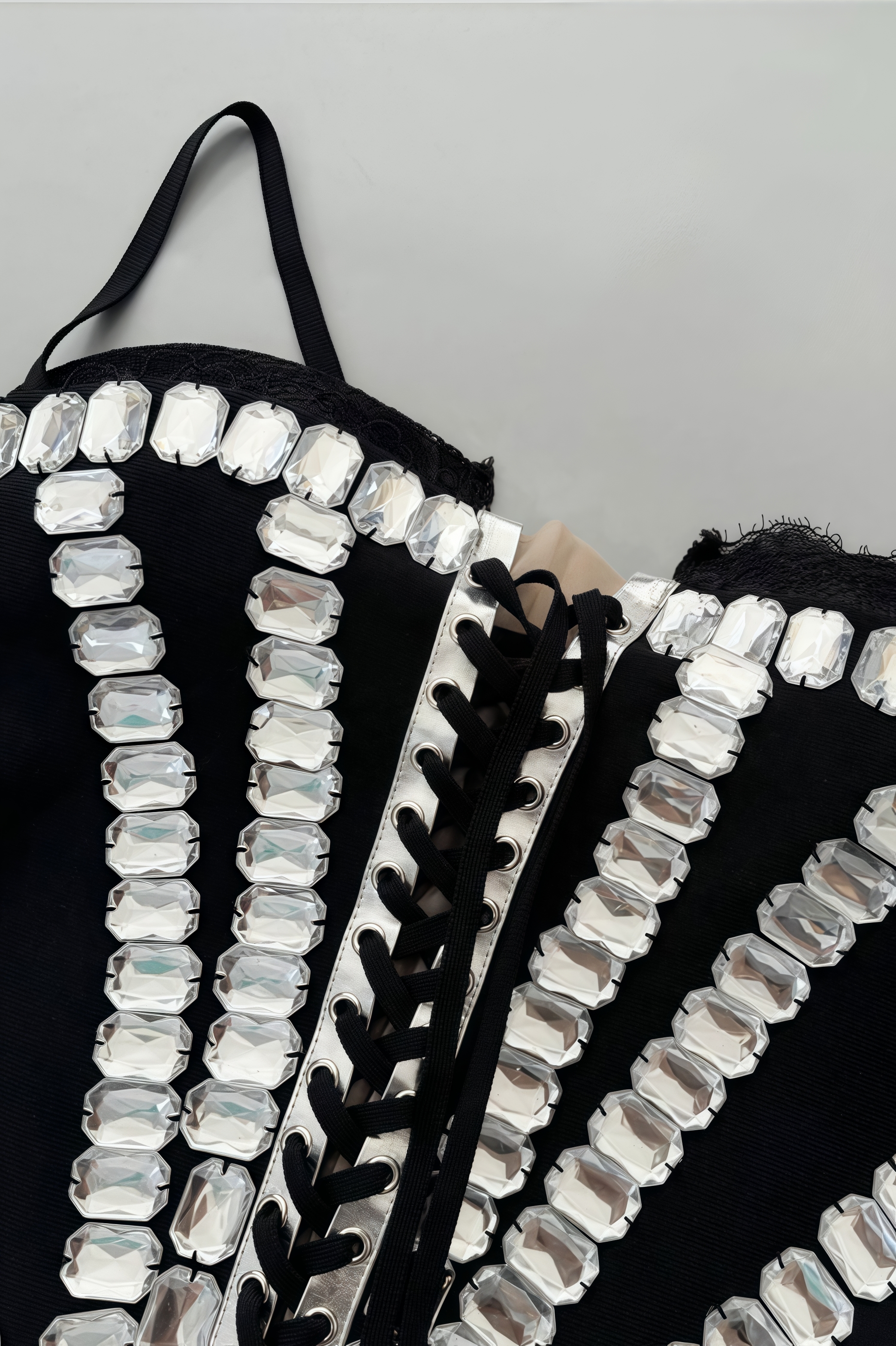 Wensd Strapless Lace Embellished Mini Dress