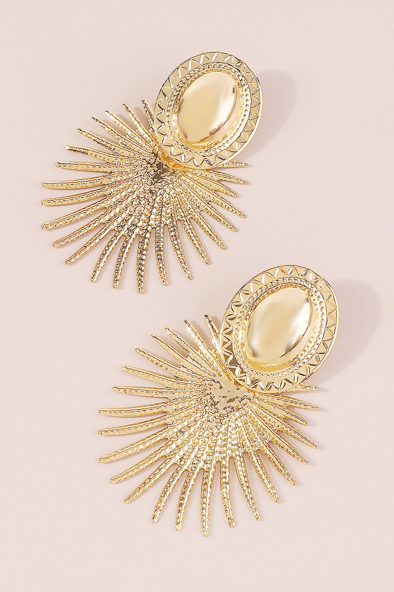 Bina Scalloped Tassel Earrings