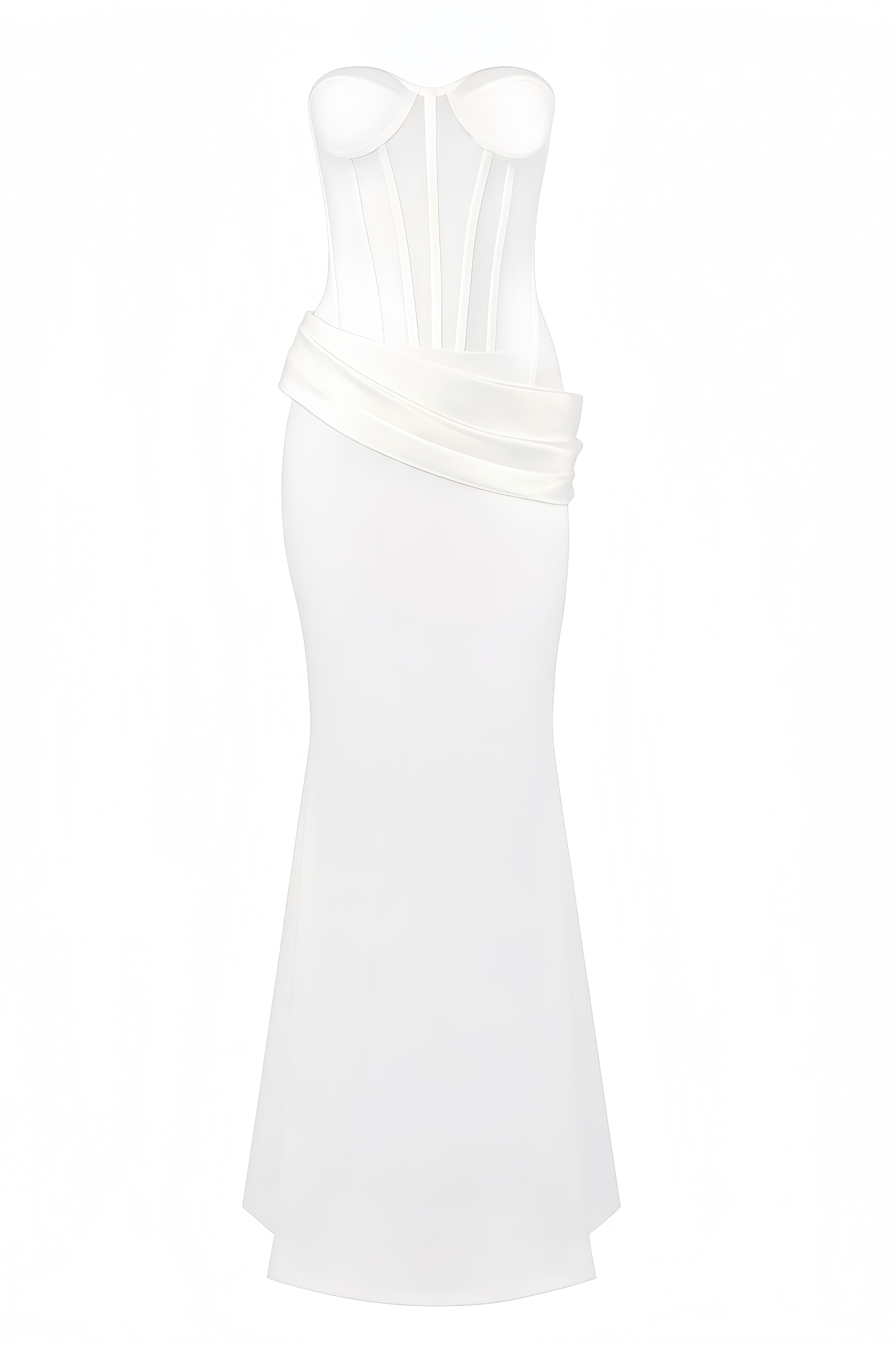 Blythe Strapless Slit Dress Set