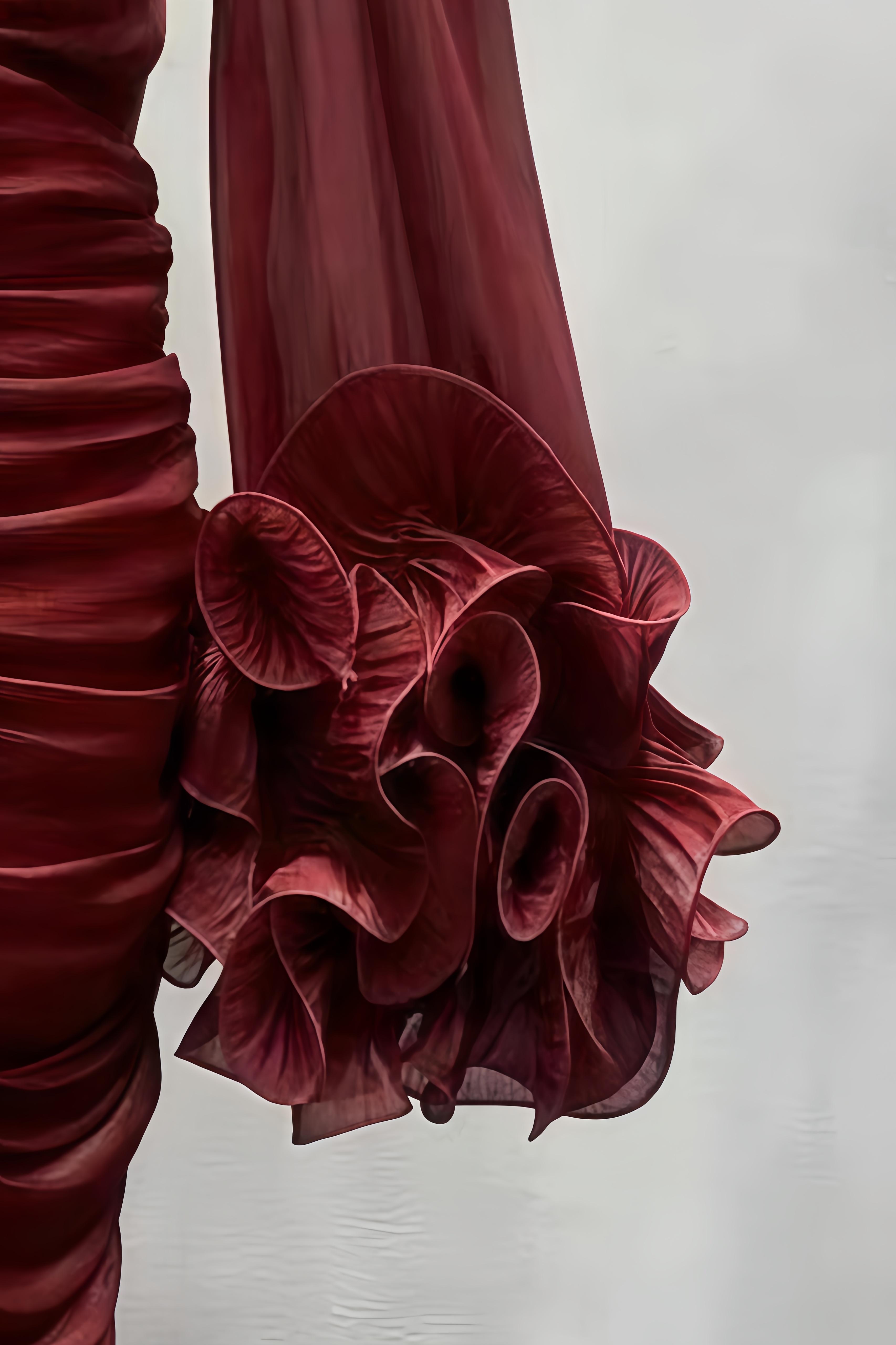 Reid Pleated 3D Flower Mini Dress