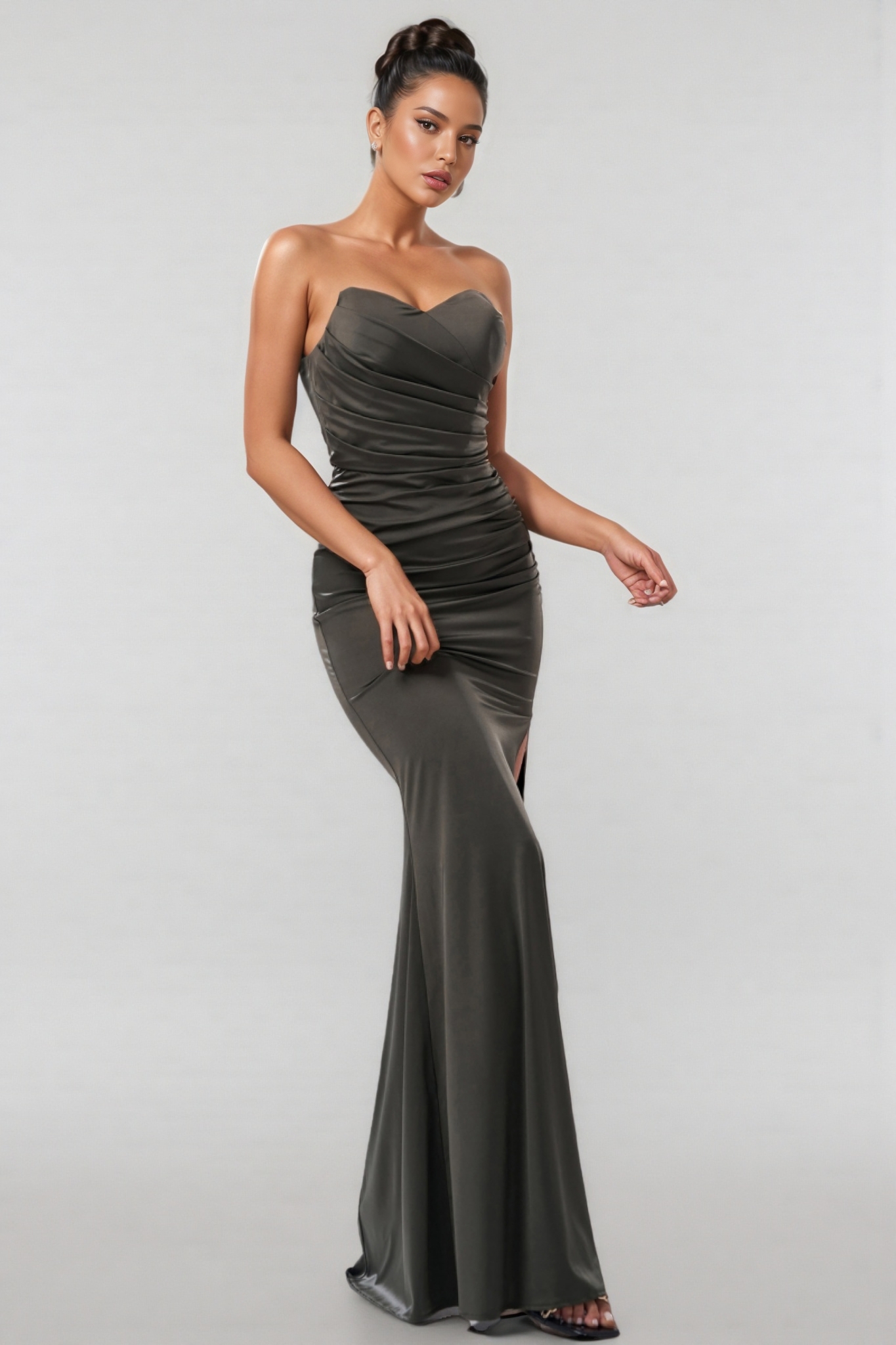 Thelonious Sheath Fishtail Maxi Dress