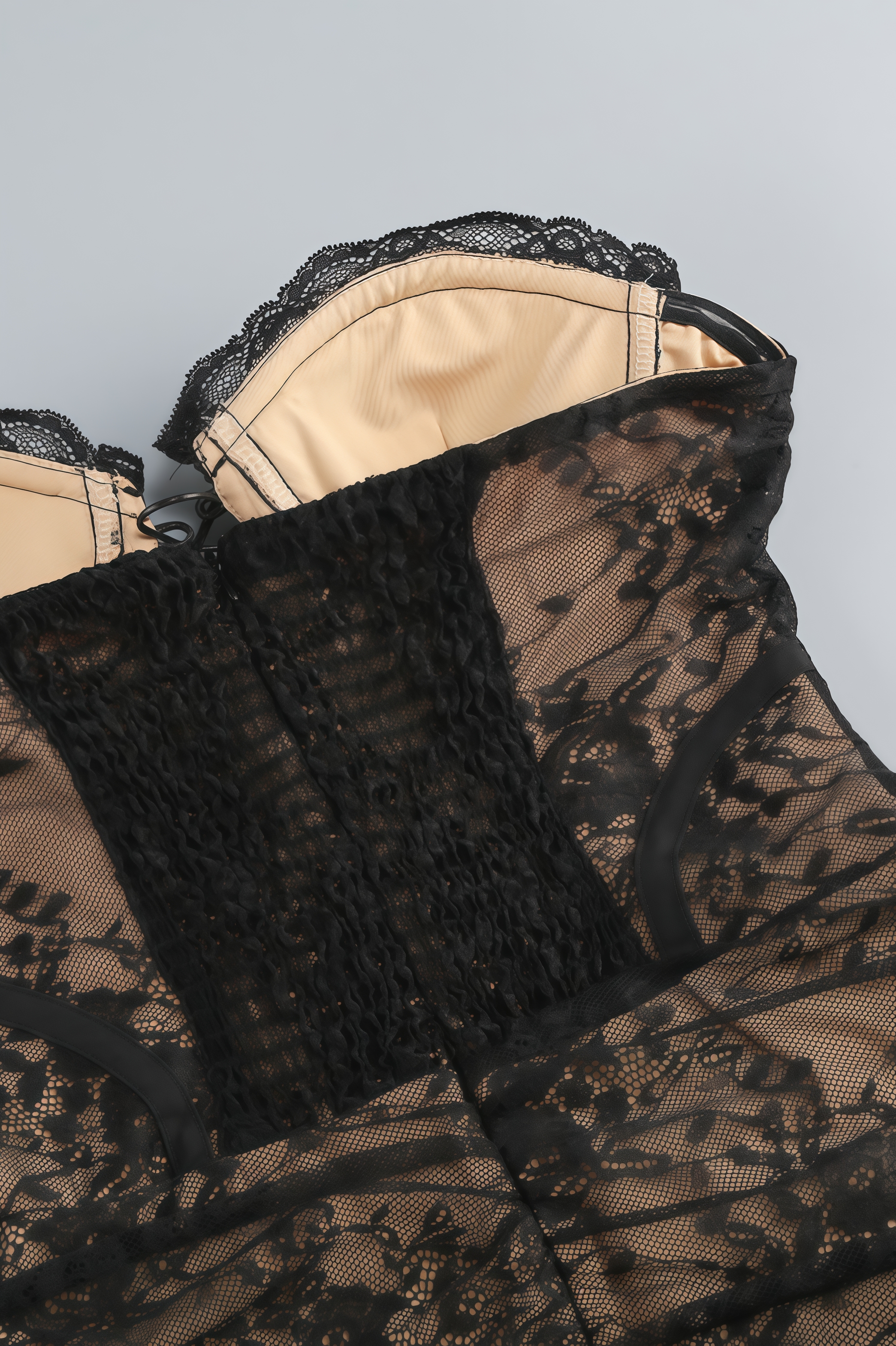 Barrs Sleeveless Strappy Lace Mini Dress