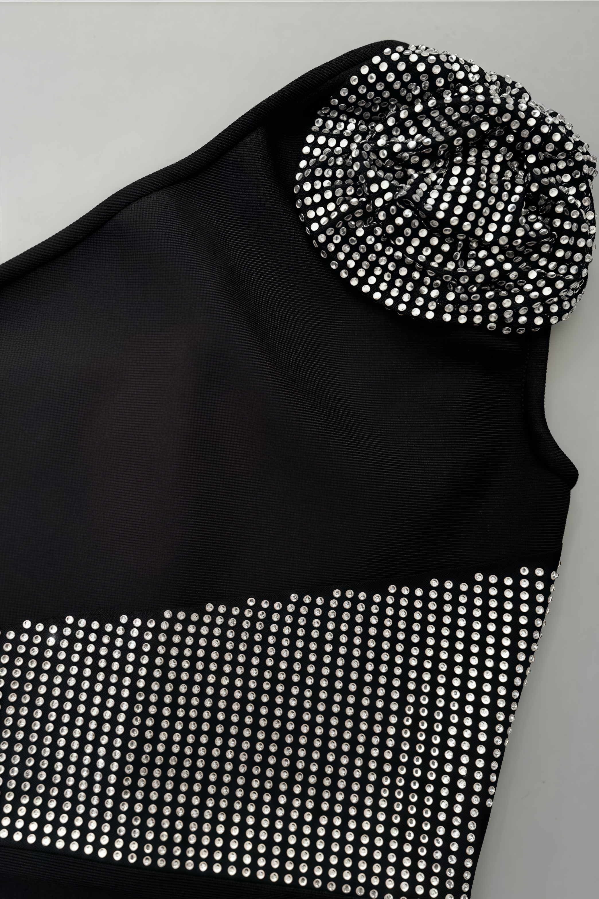 Evelda Sleeveless Rhinestone Floral Maxi Dress