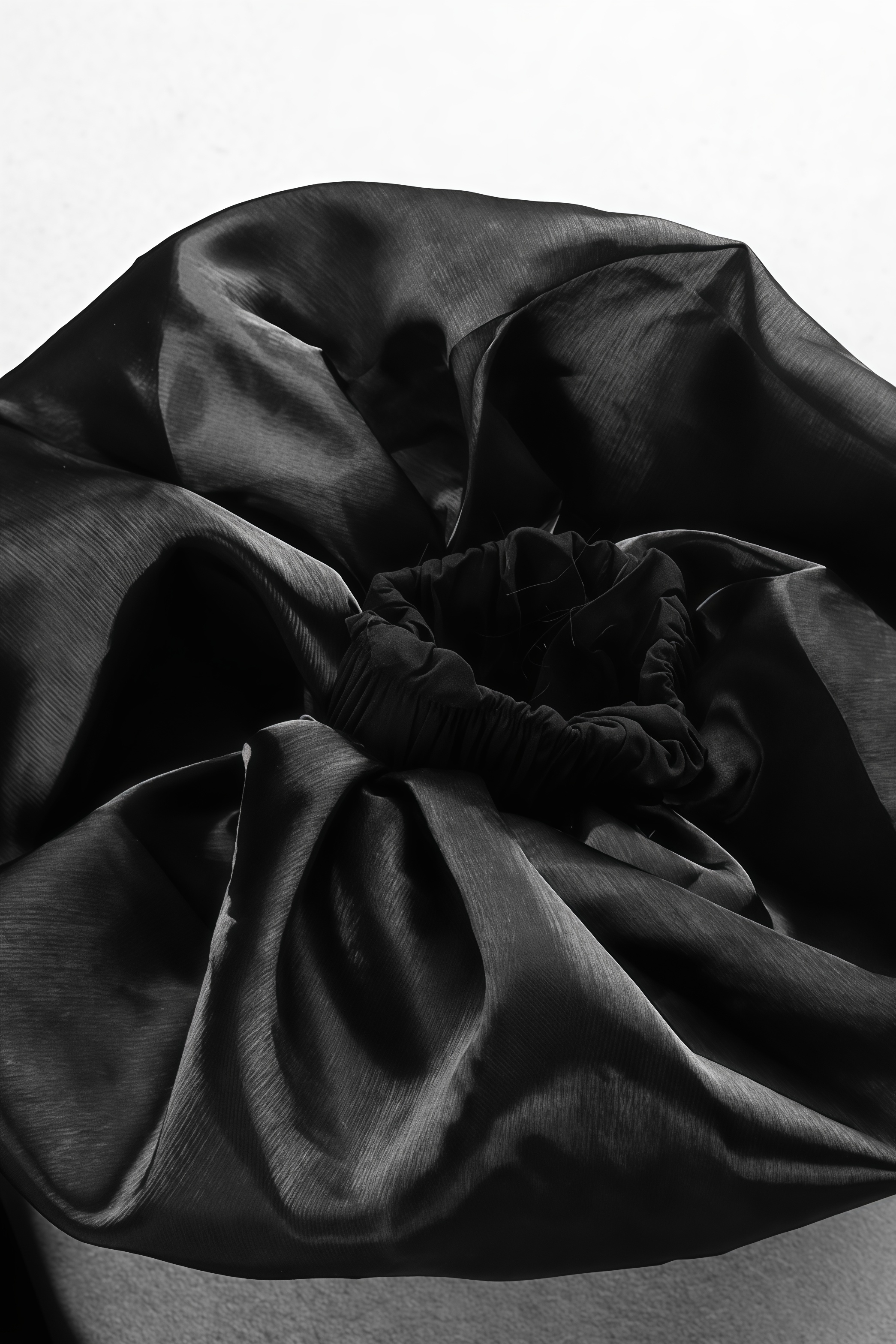 Terefa Backless Bubble Sleeve Black Maxi Dress