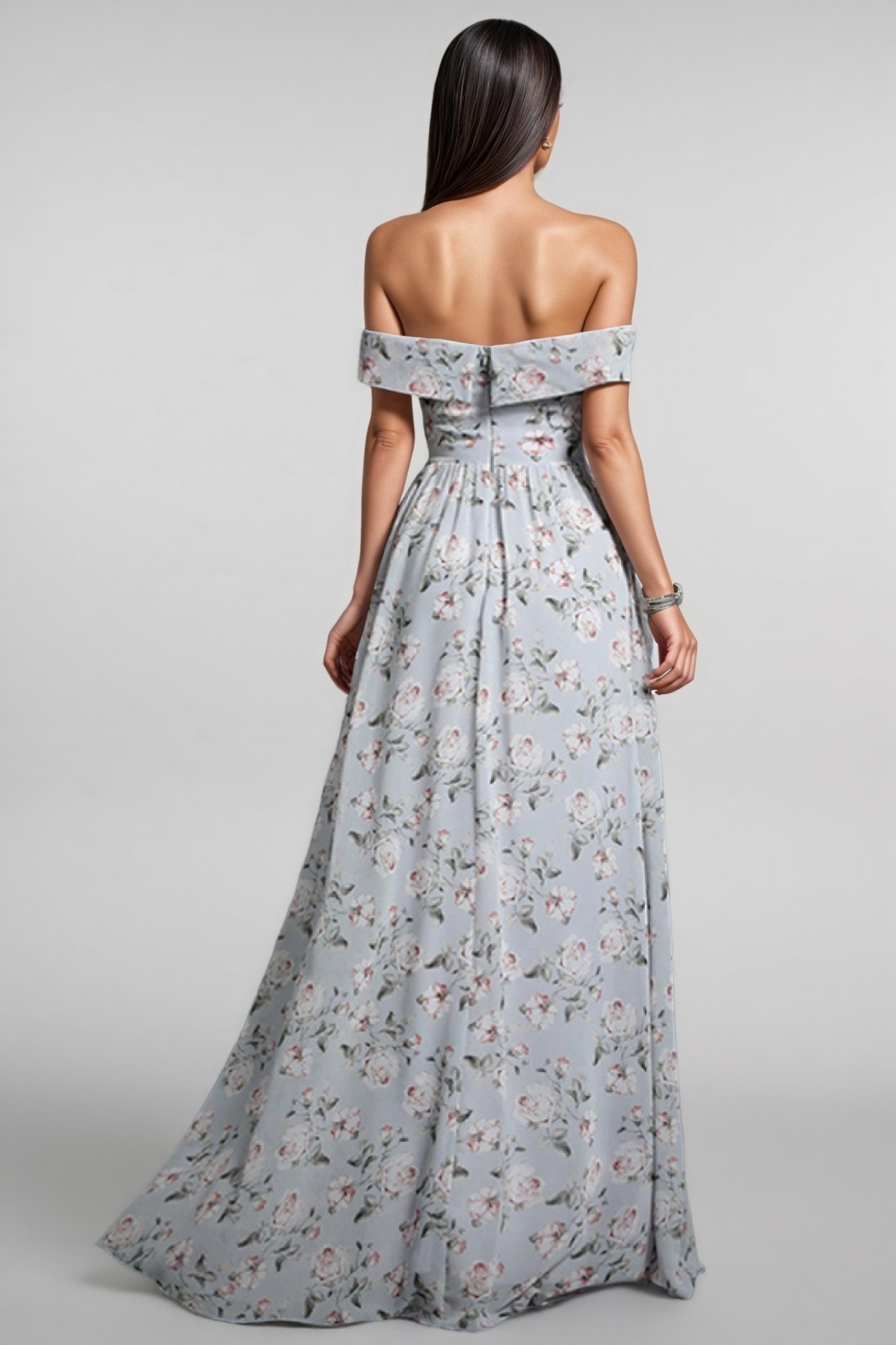 Wanda Floral Print Halter-Neck Maxi Dress