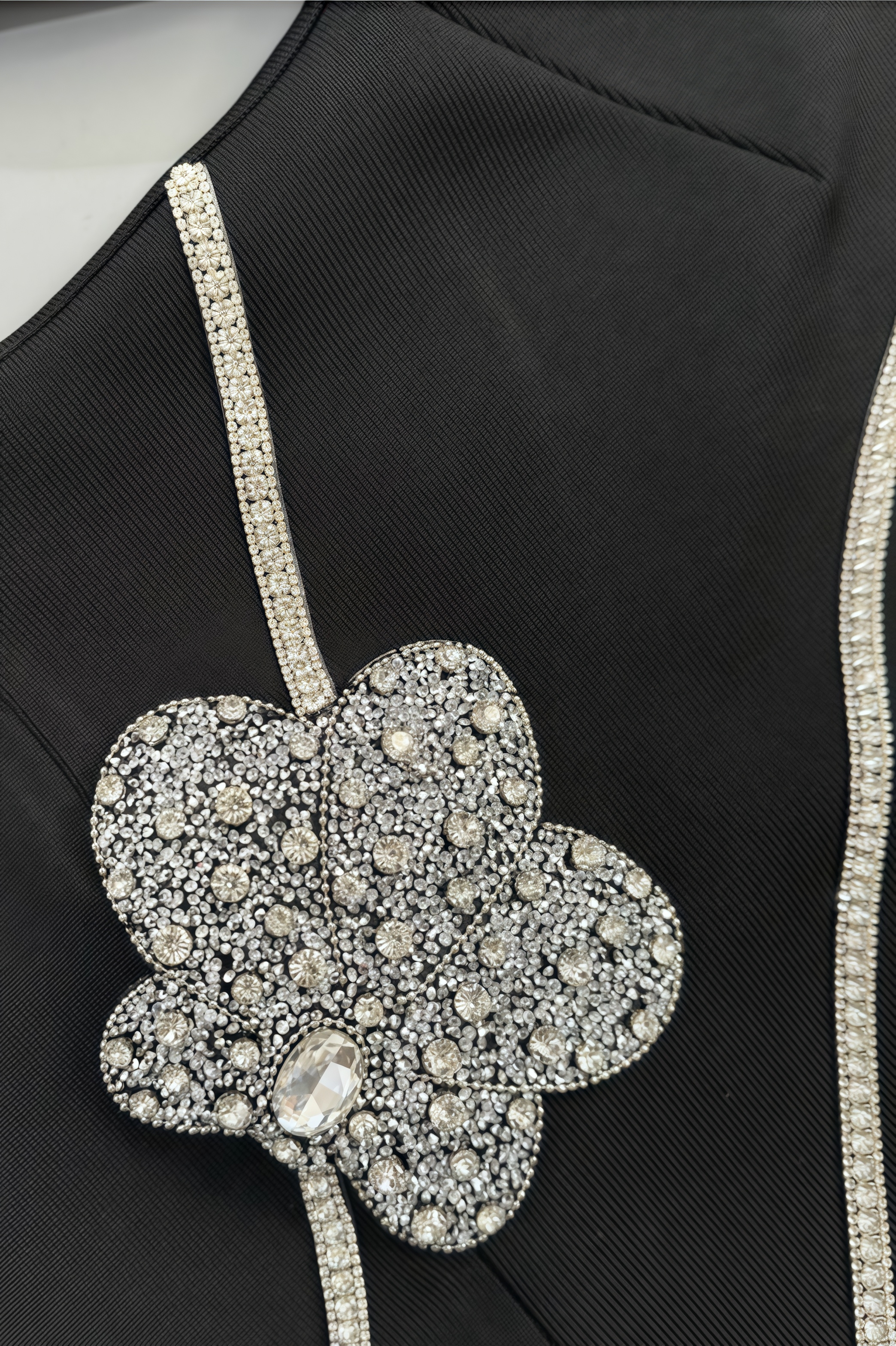 Senne Rhinestone Long Sleeve Floral Maxi Dress