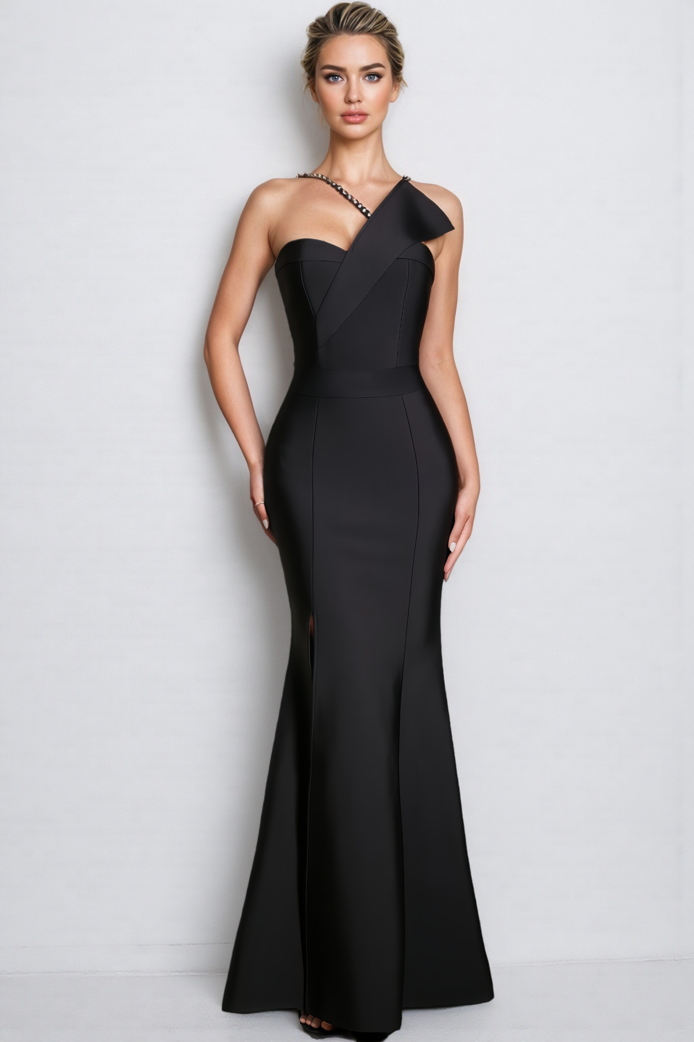 Gemma Off-The-Shoulder Bandage Maxi Dress