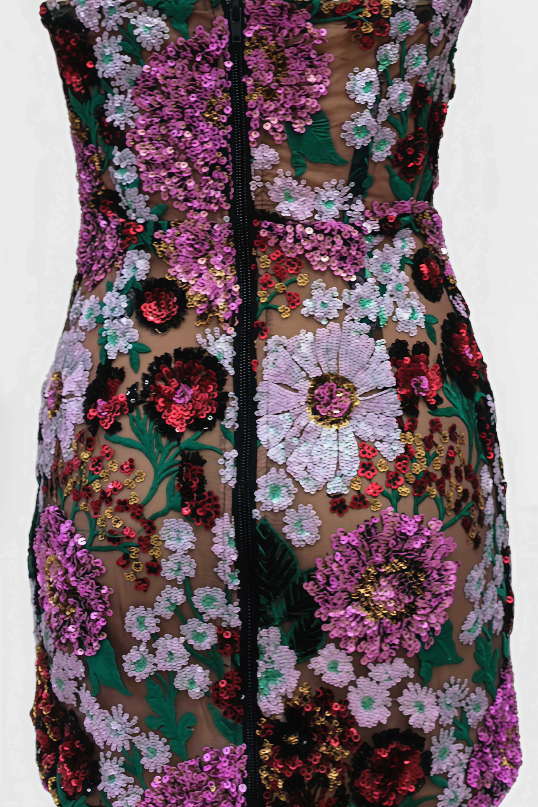 Dabney Pink Sequin Multi Mini Dress