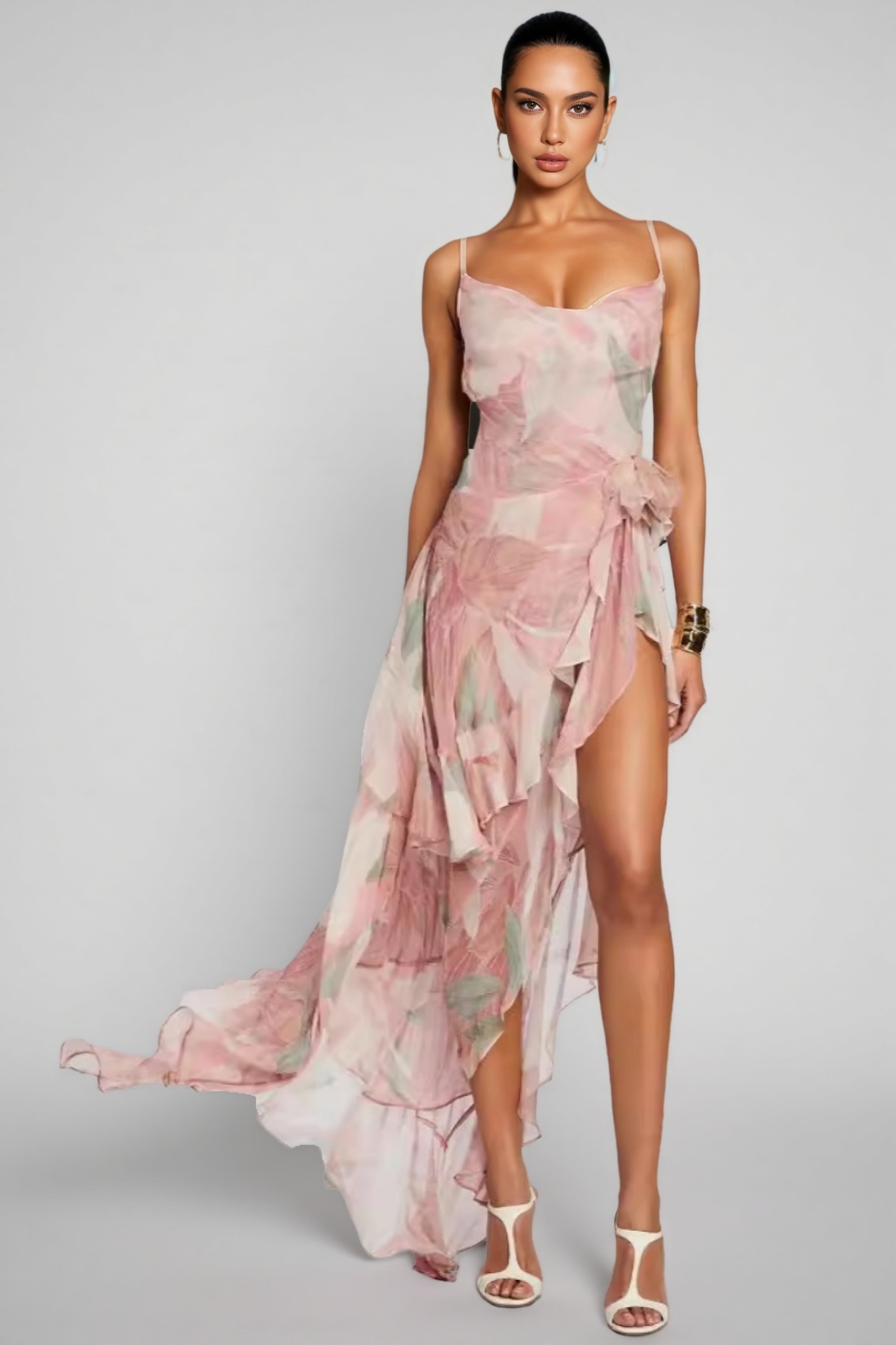 Una Backless Split Sexy Maxi Dress