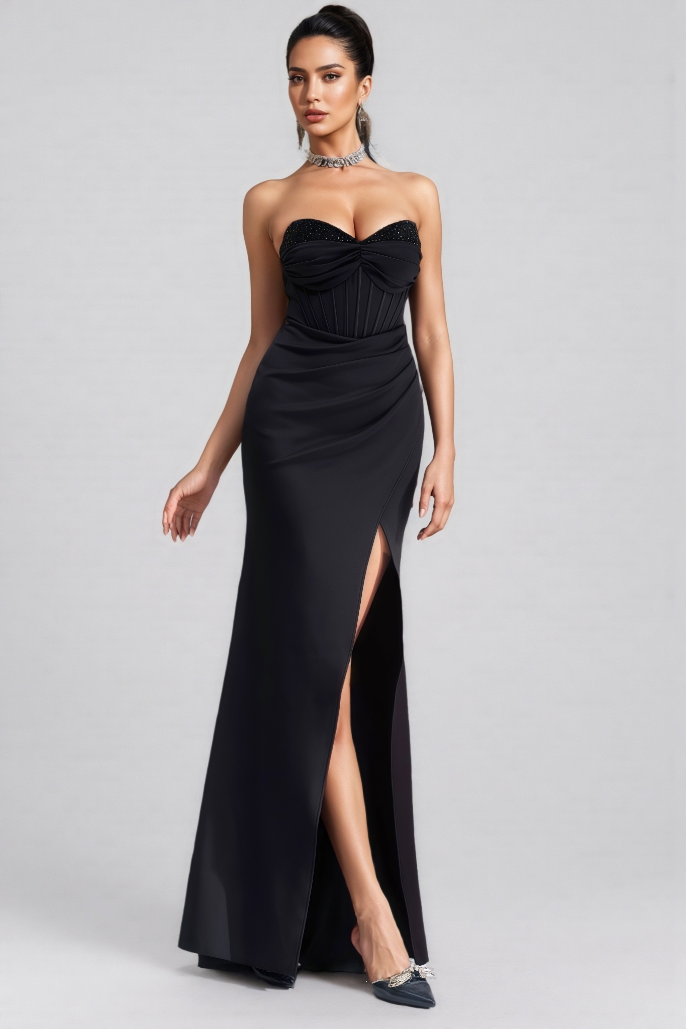 Tessa Wrap Split Maxi Dress