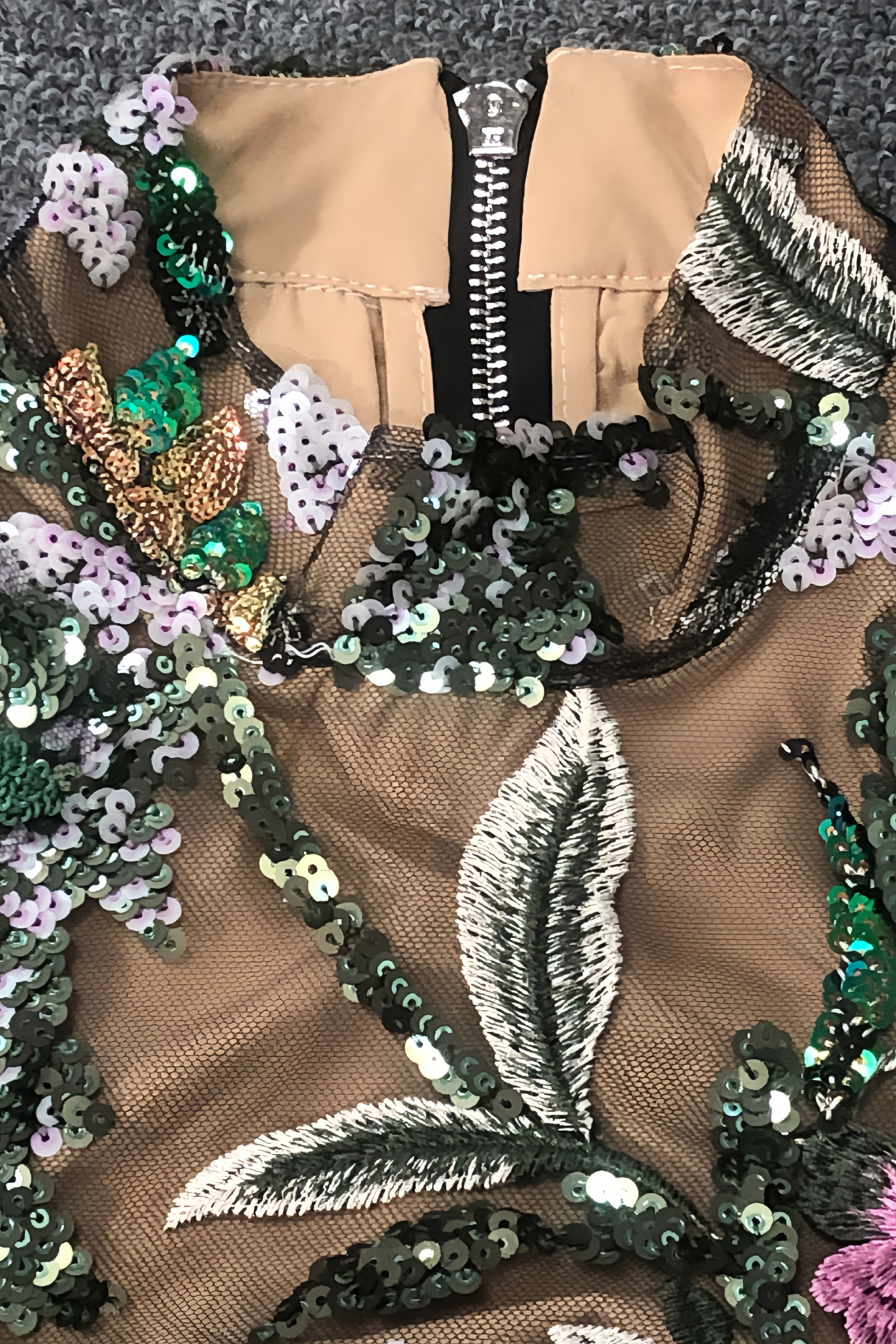 Charkd Lace Embroidered Flower Maxi Dress