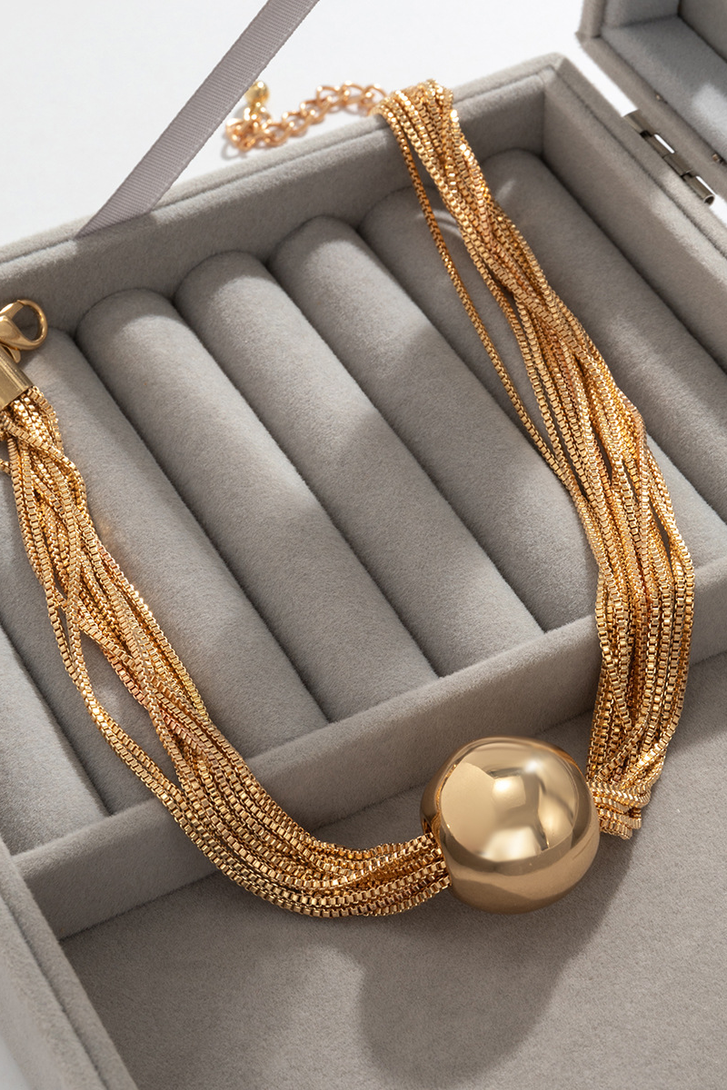 Xita Geometric Orb Necklace