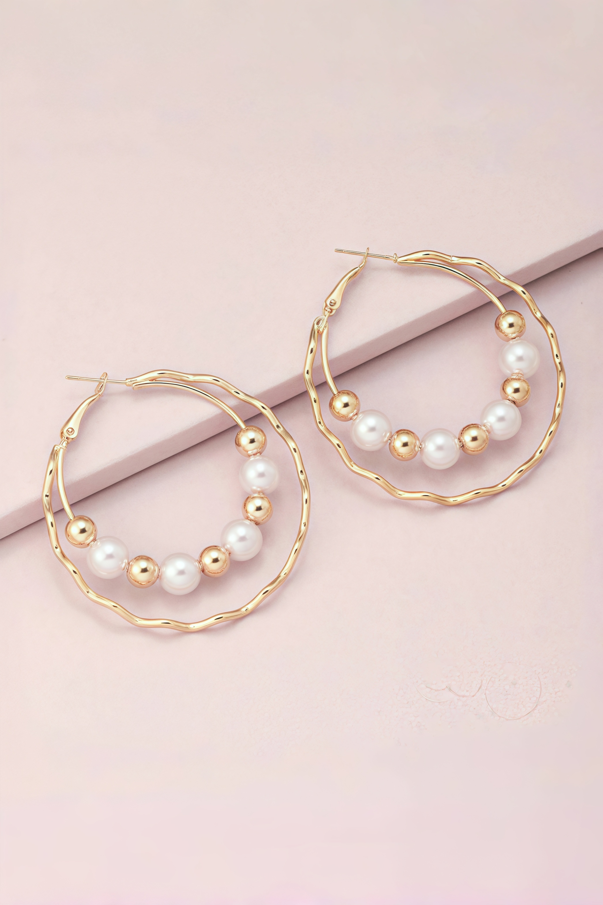 Roderick Geometric Pearl Earrings