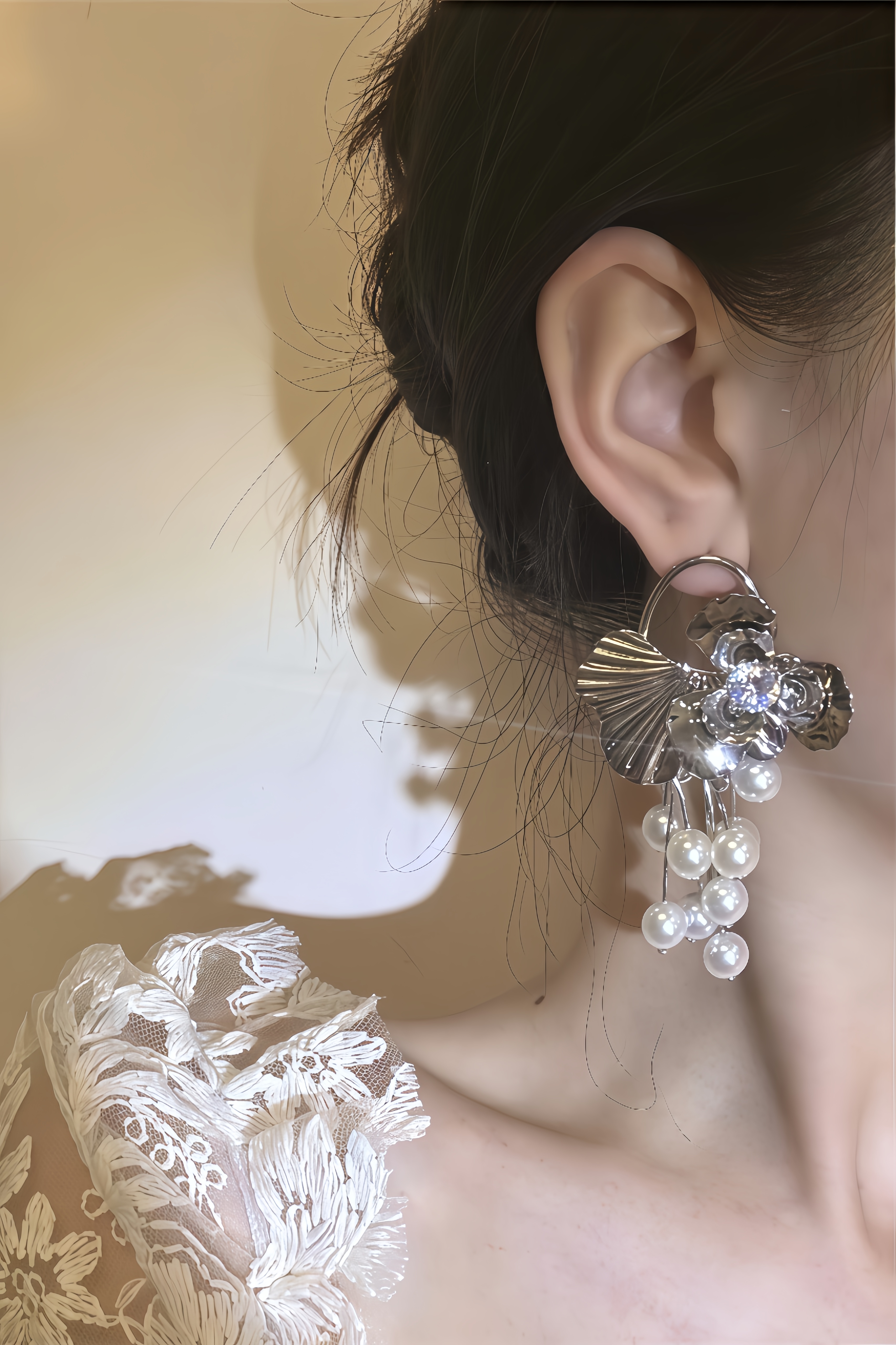 Eliza Geometry Square Diamond Earrings