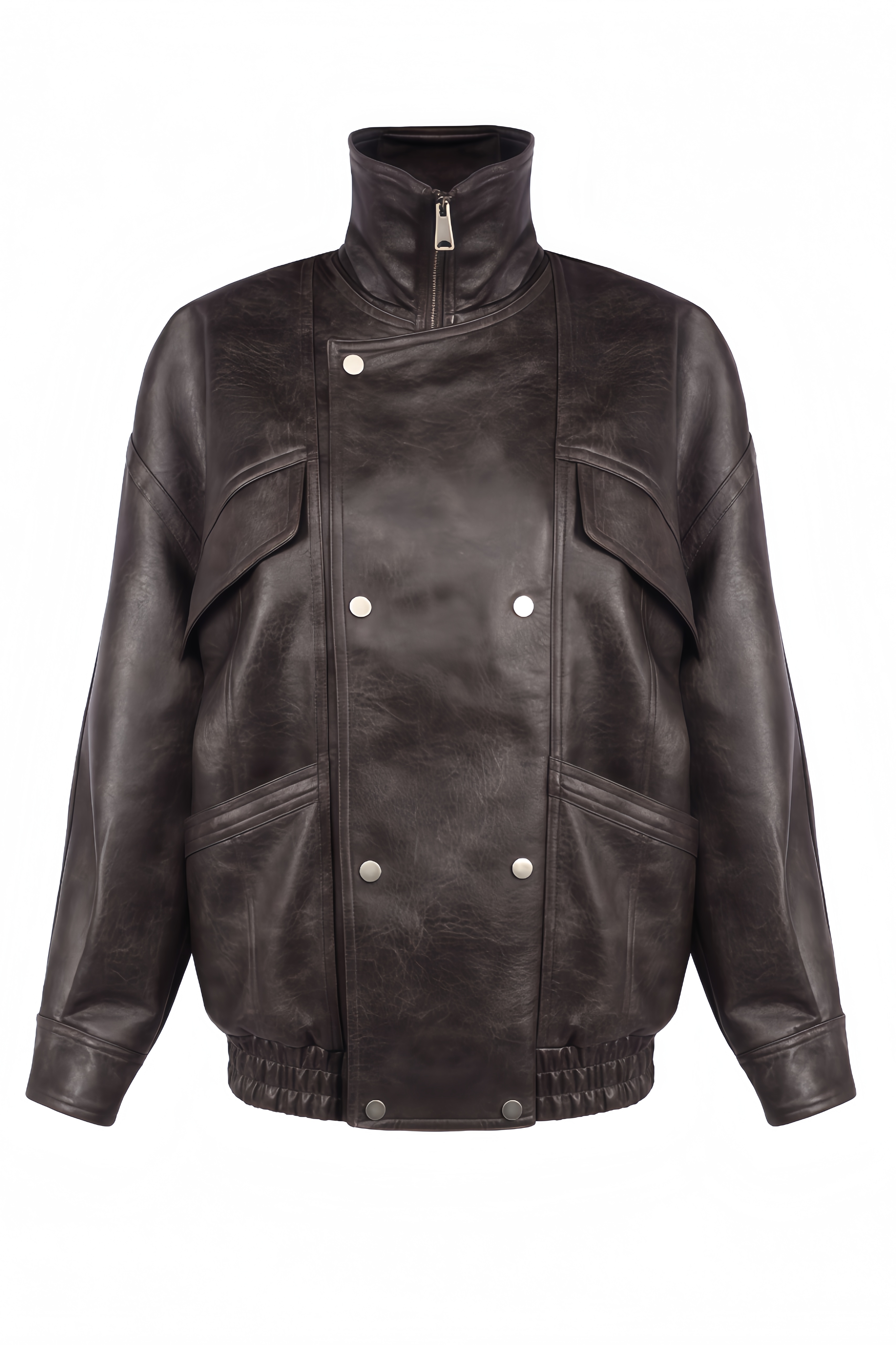 Leather Domber Jacket