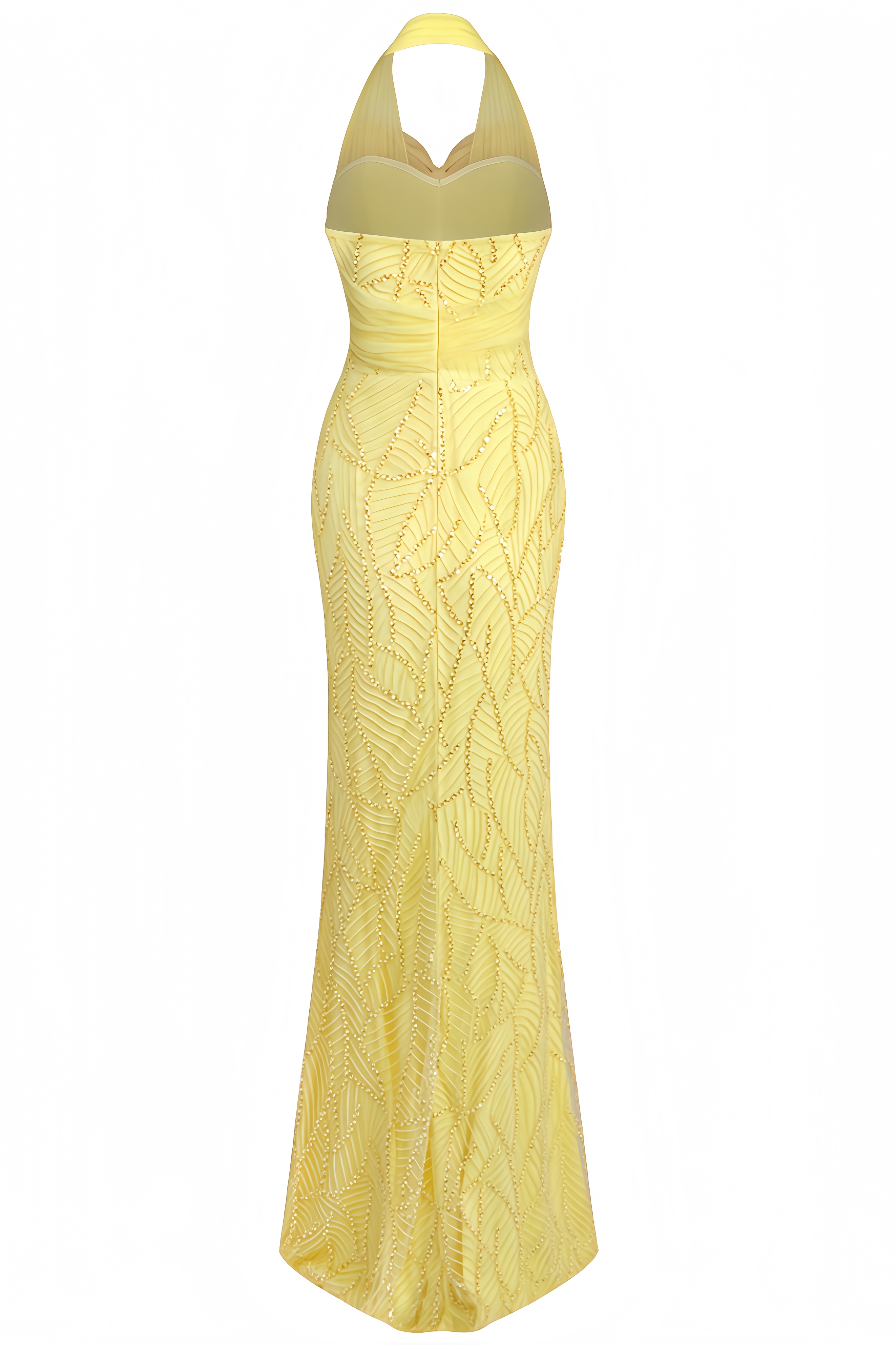 Delsld Bow-Neck Maxi Dress