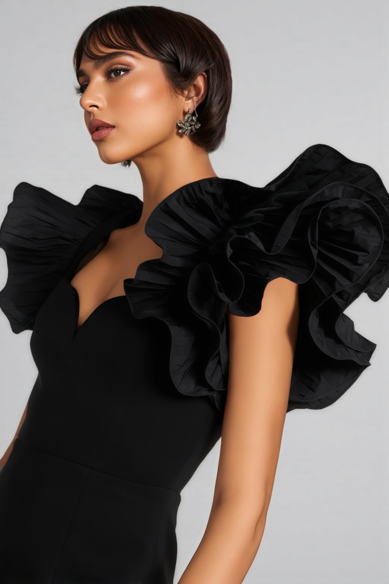 Bali Puff-Sleeve Midi Dress