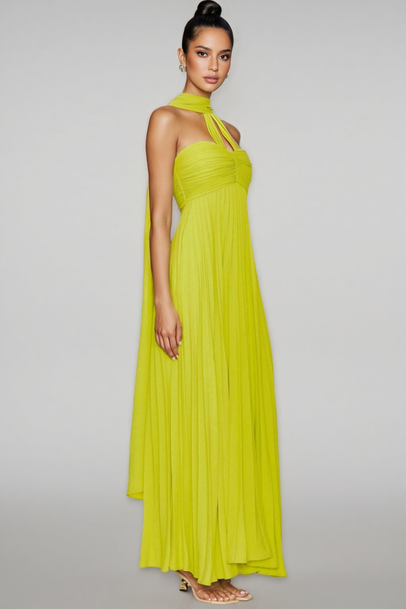 Rami Solid Colour Sheath Maxi Dress