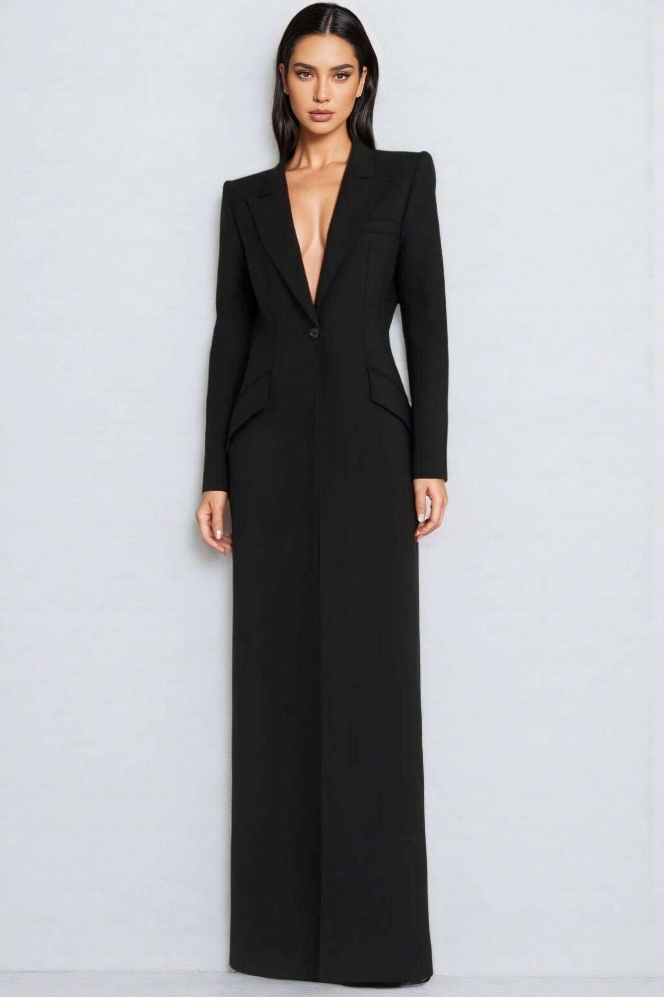 Ismay Simple One Button Suit Plus Jacket