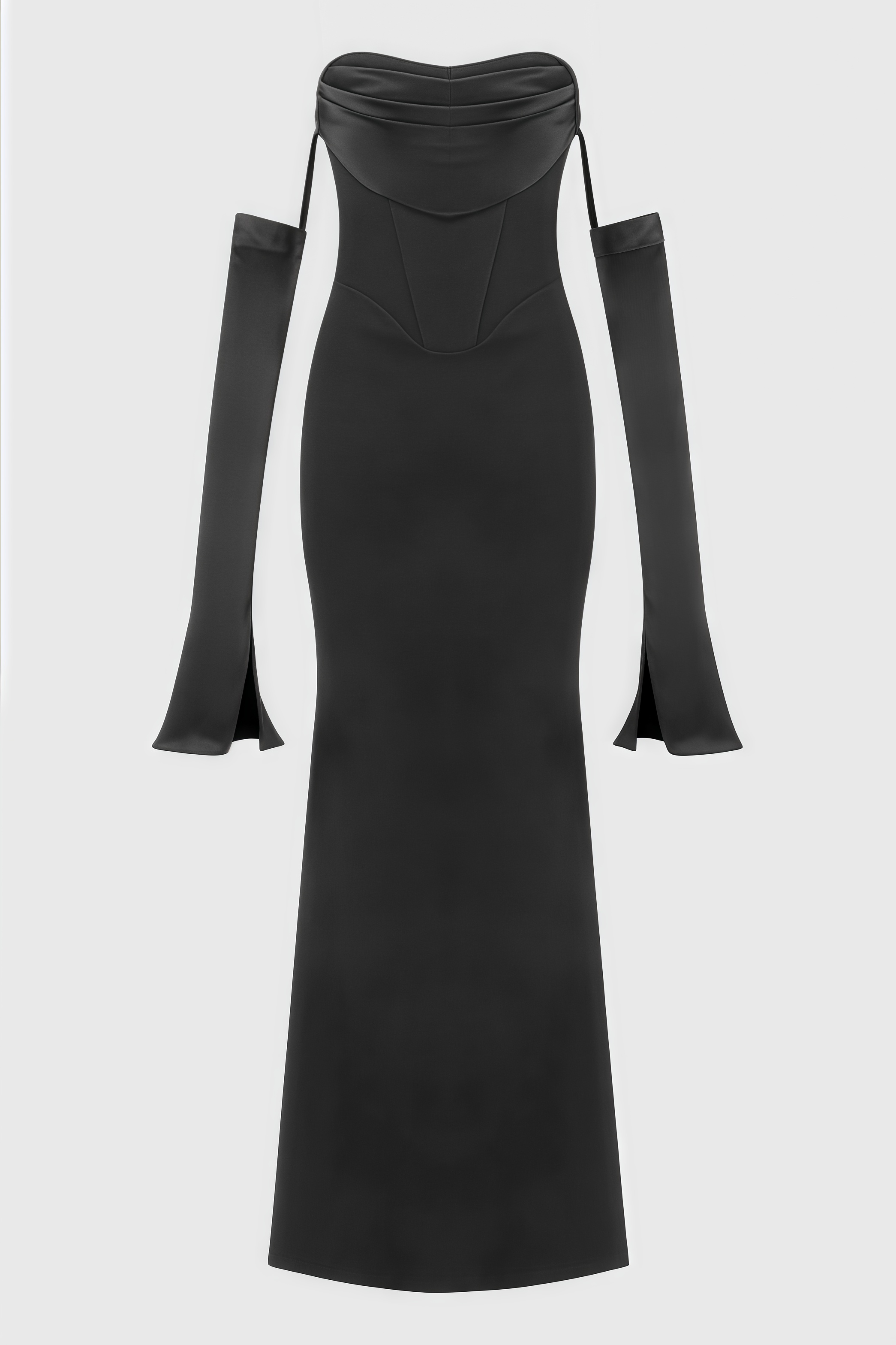 Justa One Shoulder Long Sleeve Maxi Dress