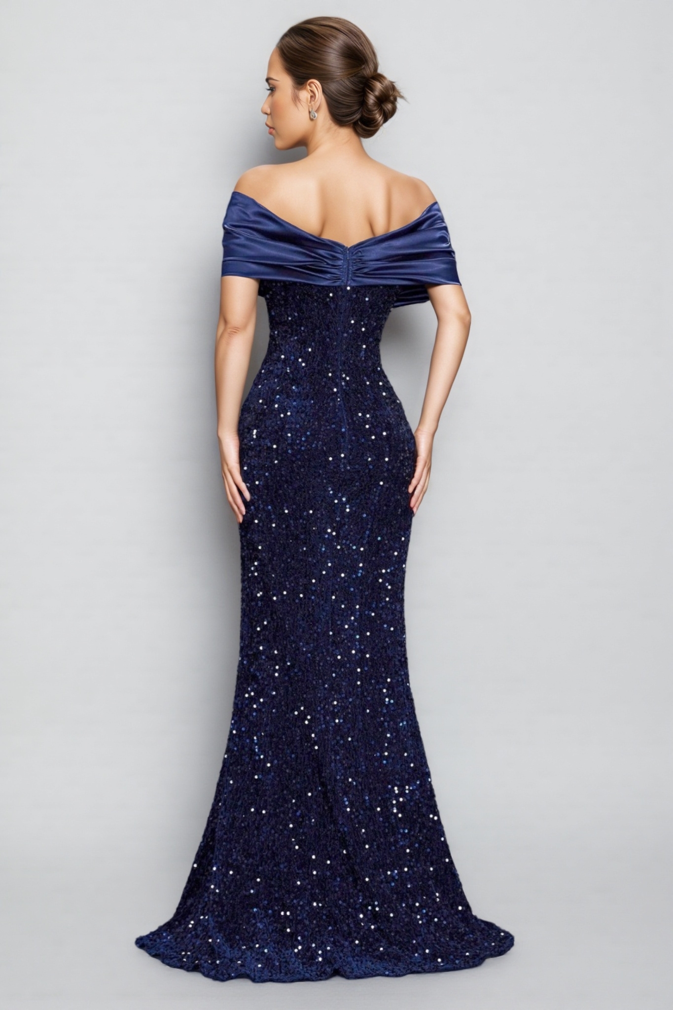 Meli Sequin Fishtail Maxi Dress