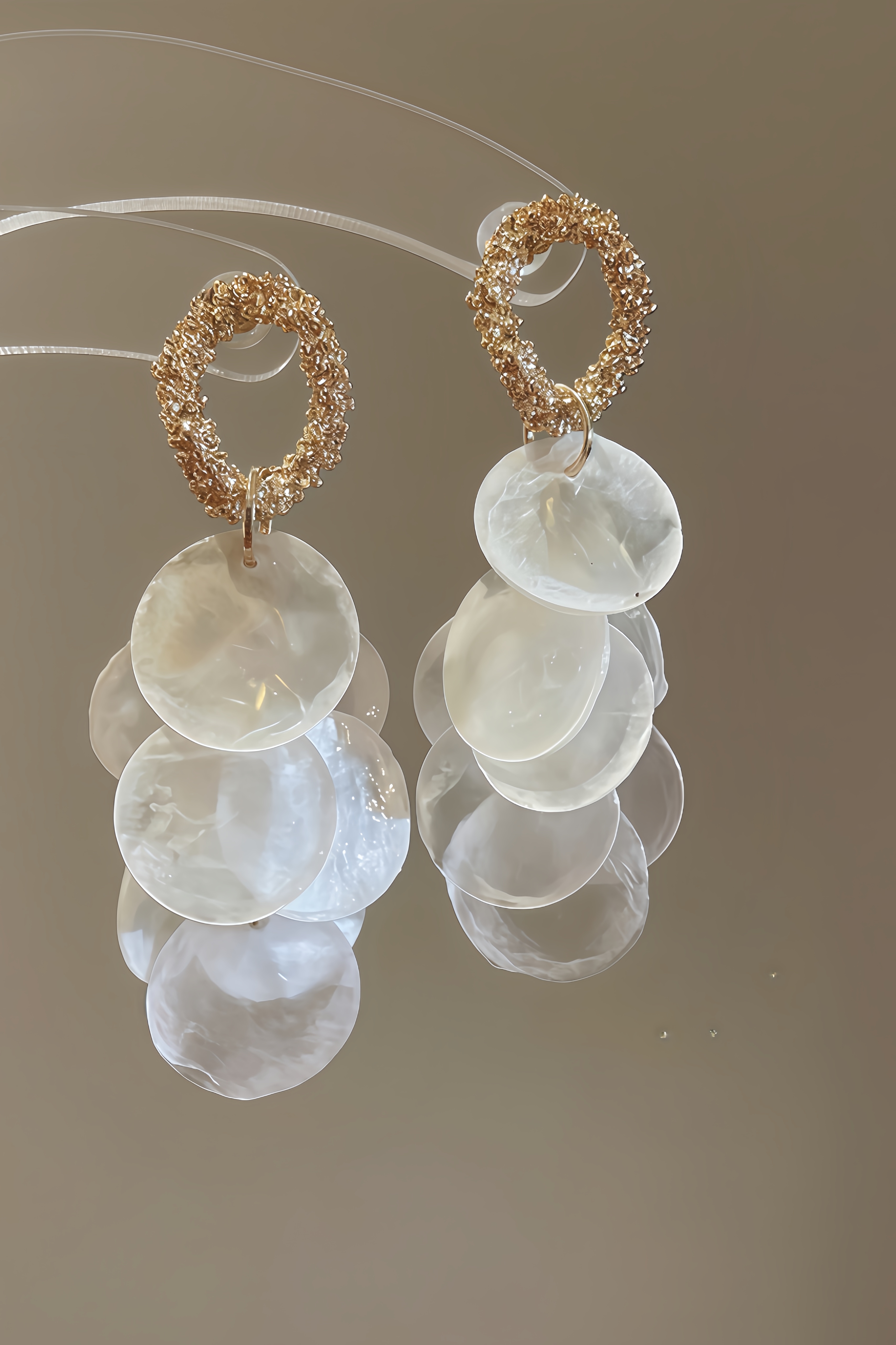 Briong Wafer Tassel Earrings