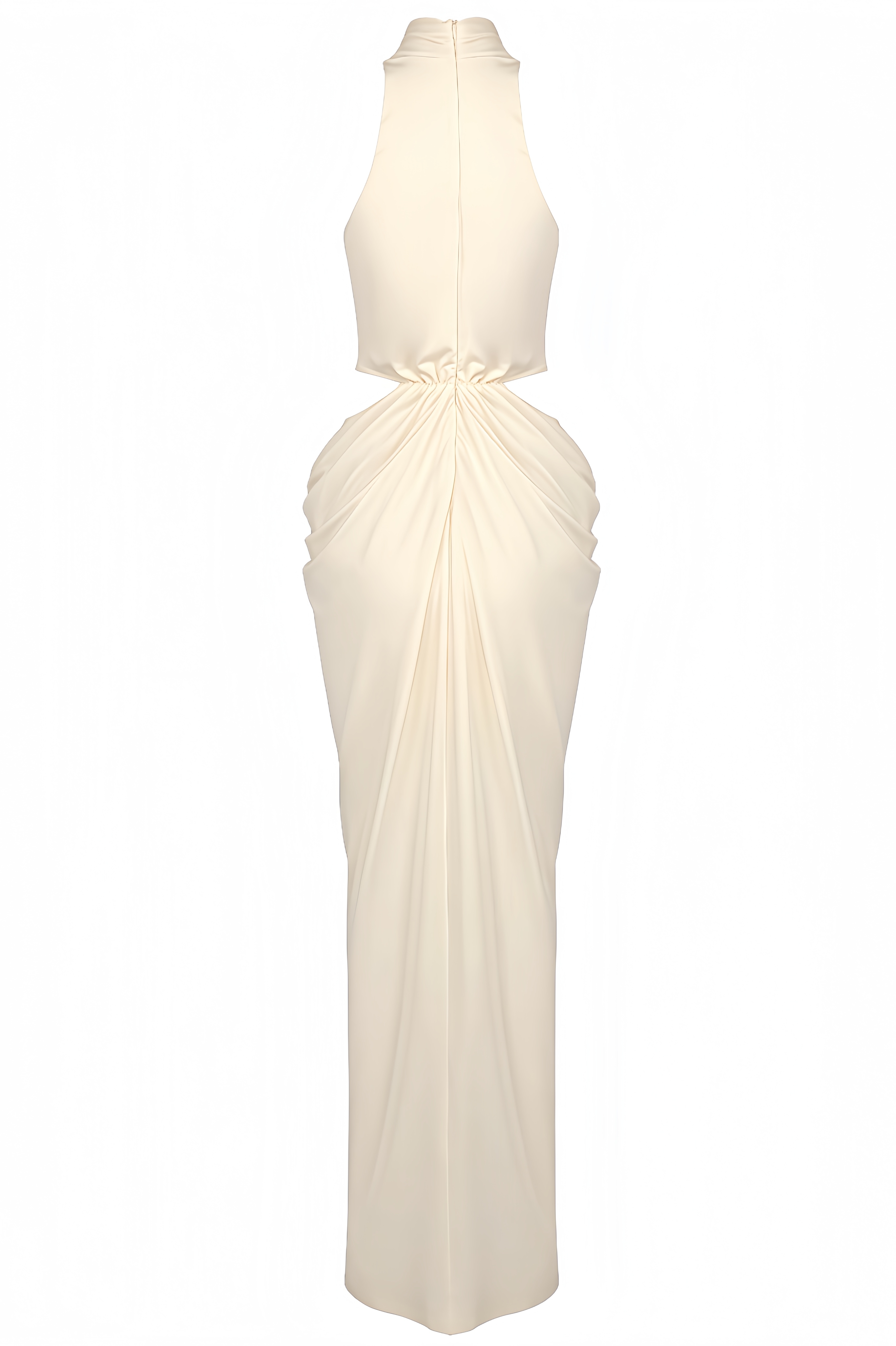 Icey Sleeveless Crop-Top Maxi Dress