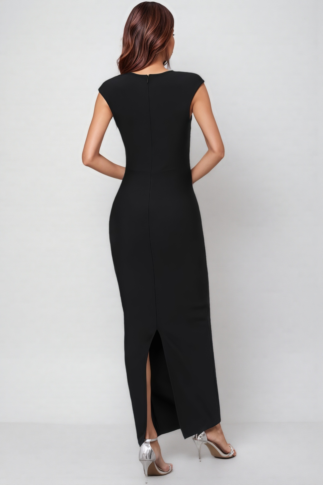 Orlanx Sparkling Diamond Bandage Maxi Dress