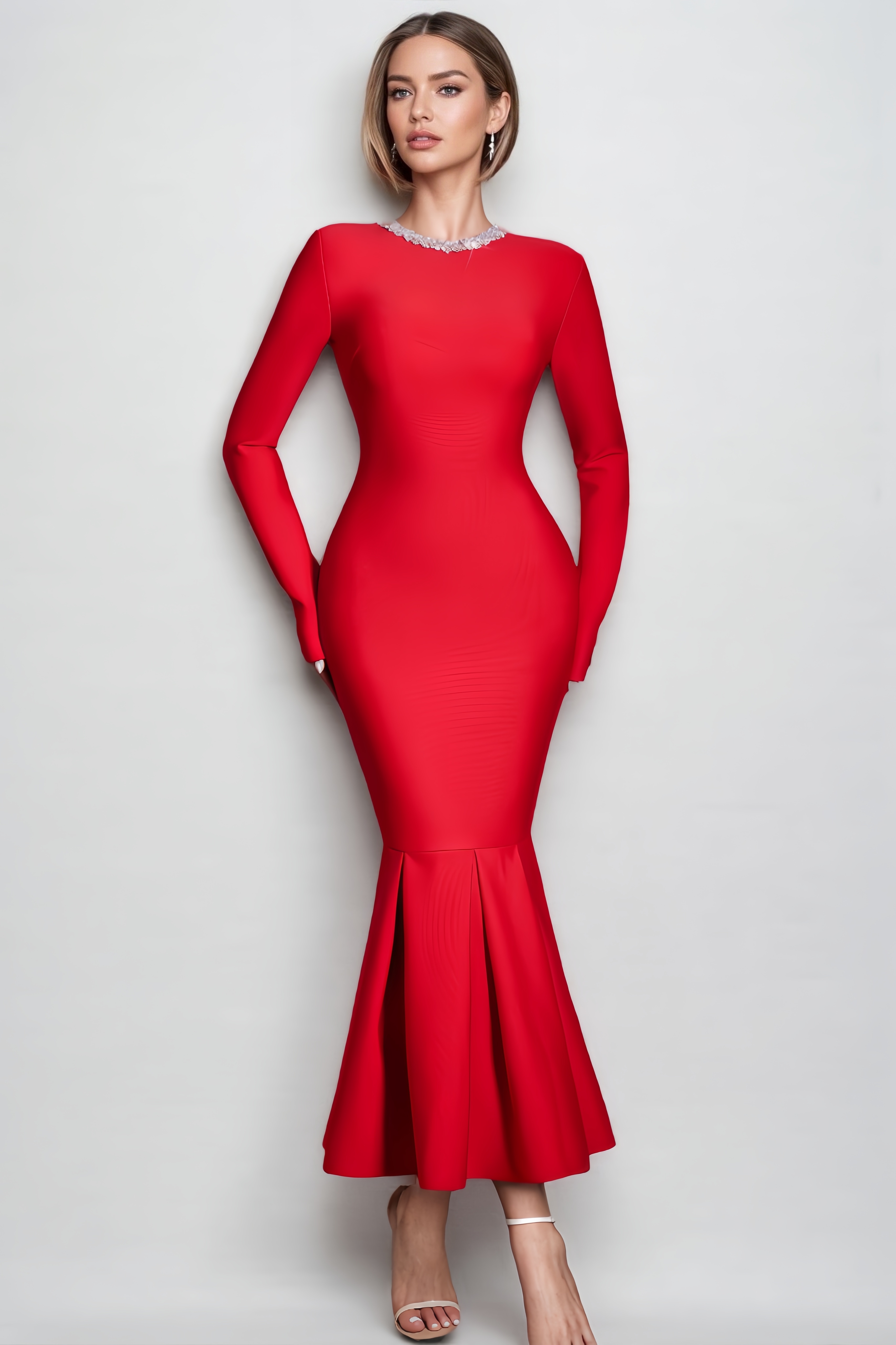 Harper Fitted Bandage Maxi Dress