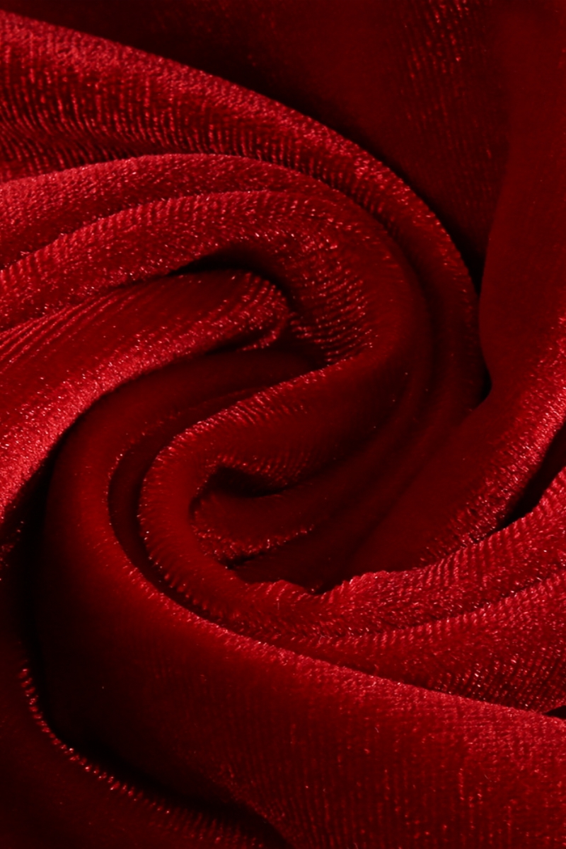 Megas Red 3D Floral Split Maxi Dress